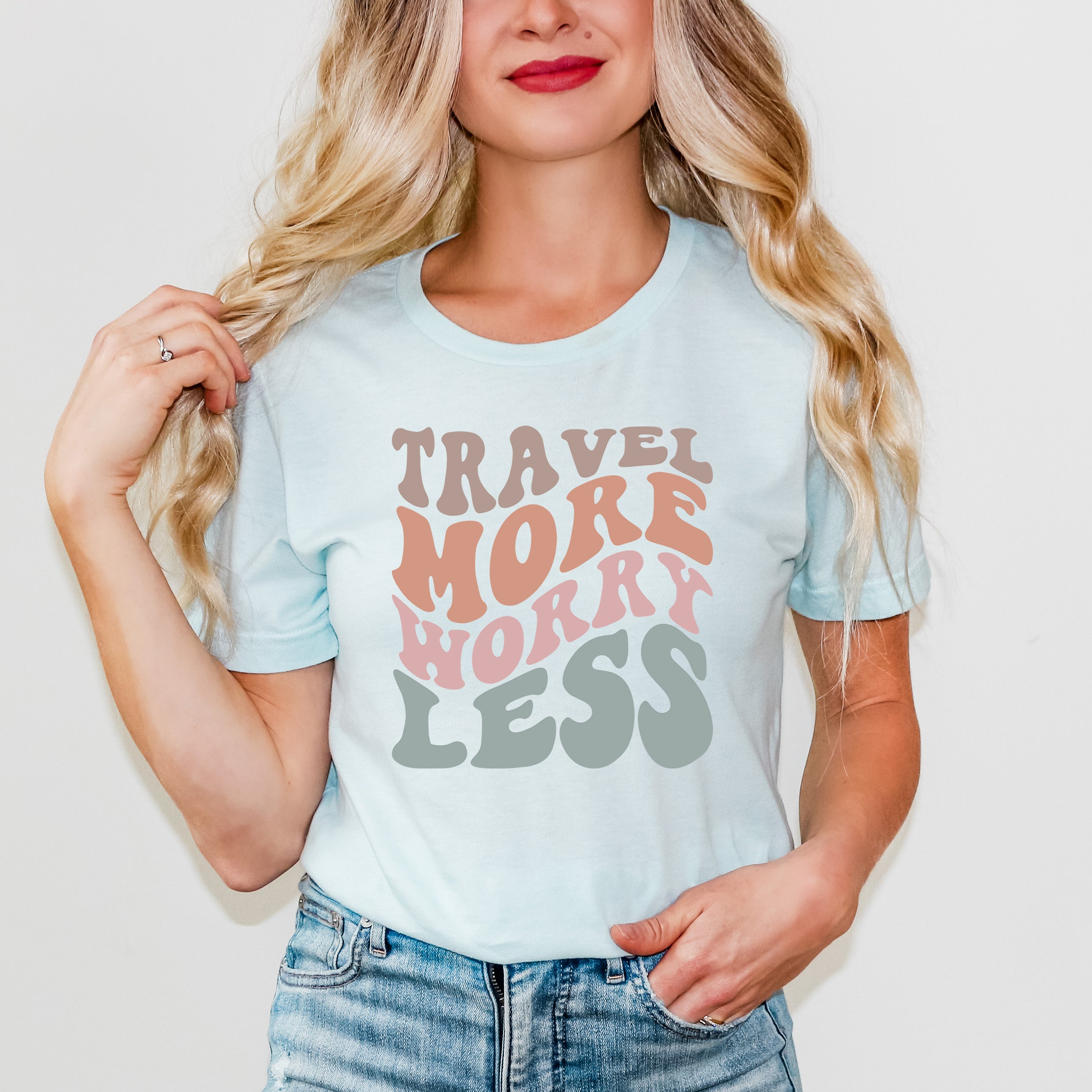 Travel More Worry Less | Short Sleeve Graphic Tee