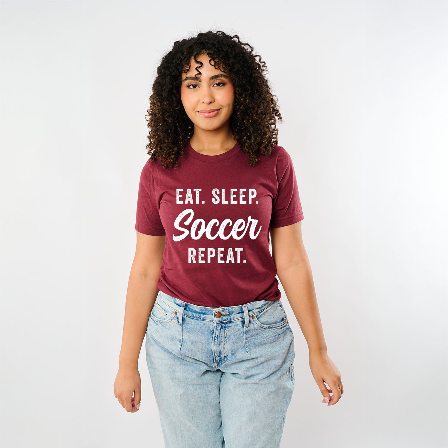 Eat Sleep Soccer Repeat | Short Sleeve Graphic Tee