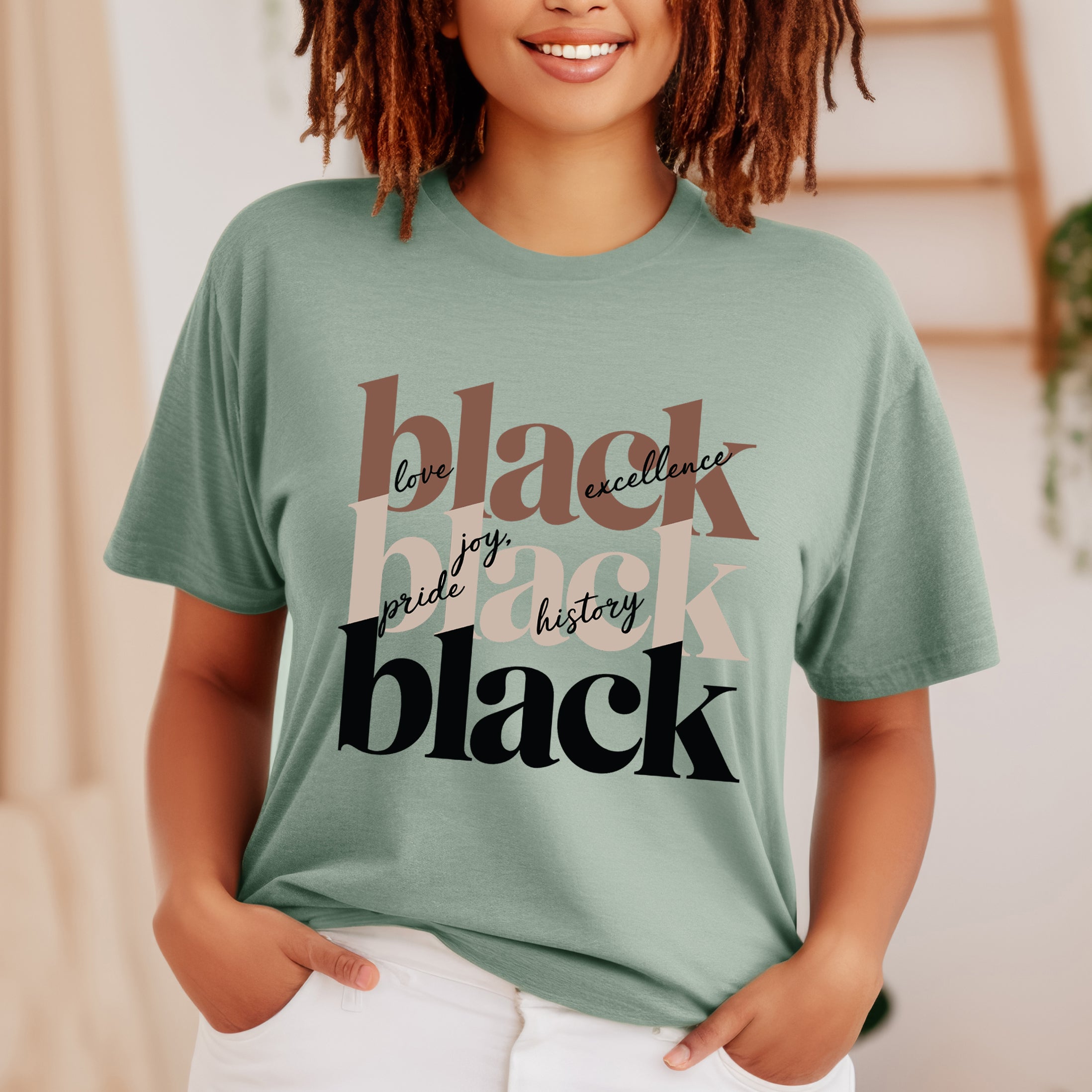 Black History Stacked | Short Sleeve Graphic Tee