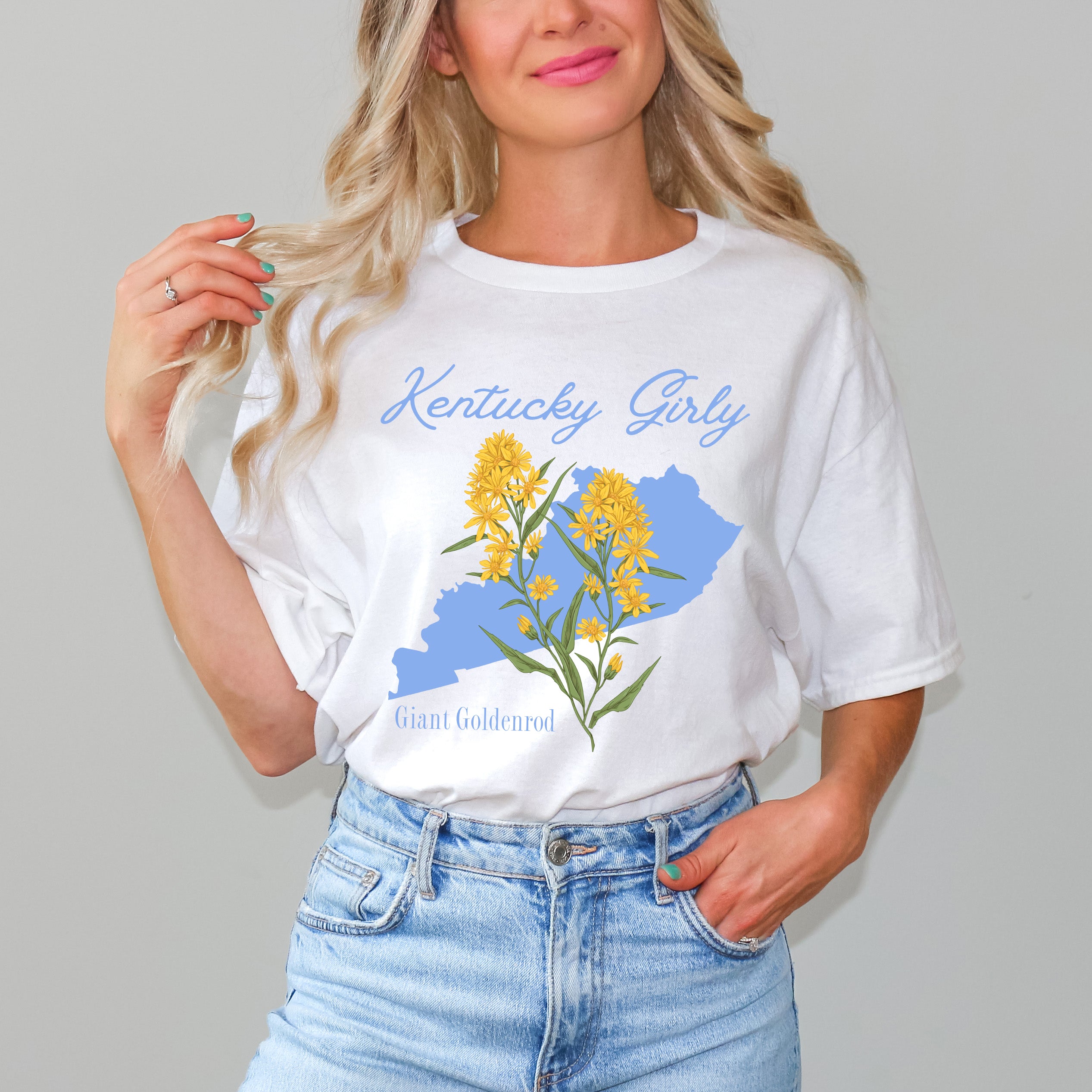 Kentucky Girly Flower | Short Sleeve Graphic Tee
