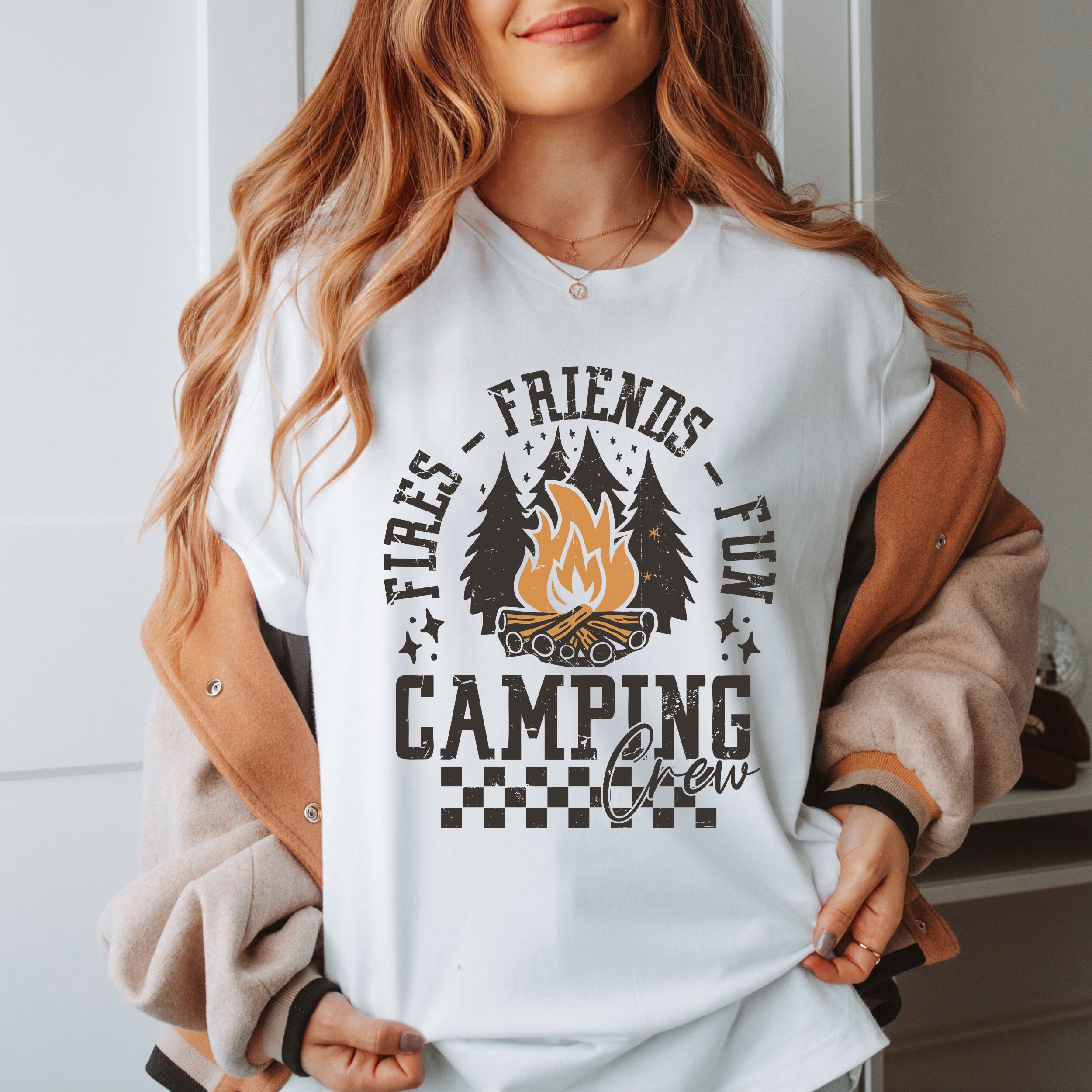 Fires Friends Fun | Short Sleeve Crew Neck