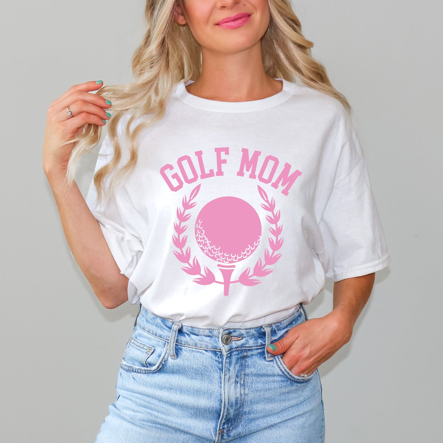 Golf Mom Tee | Short Sleeve Crew Neck