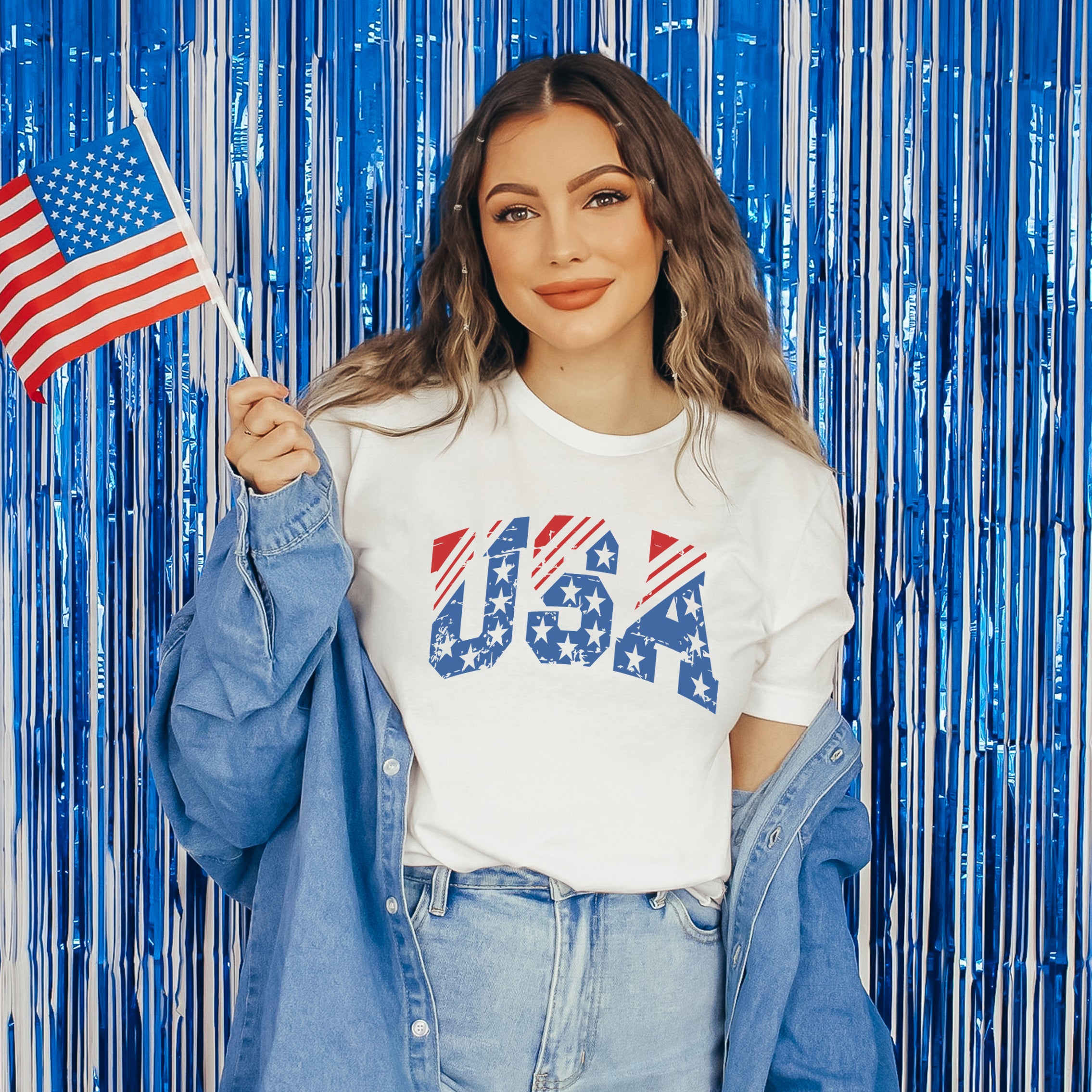 USA Distressed | Short Sleeve Graphic Tee