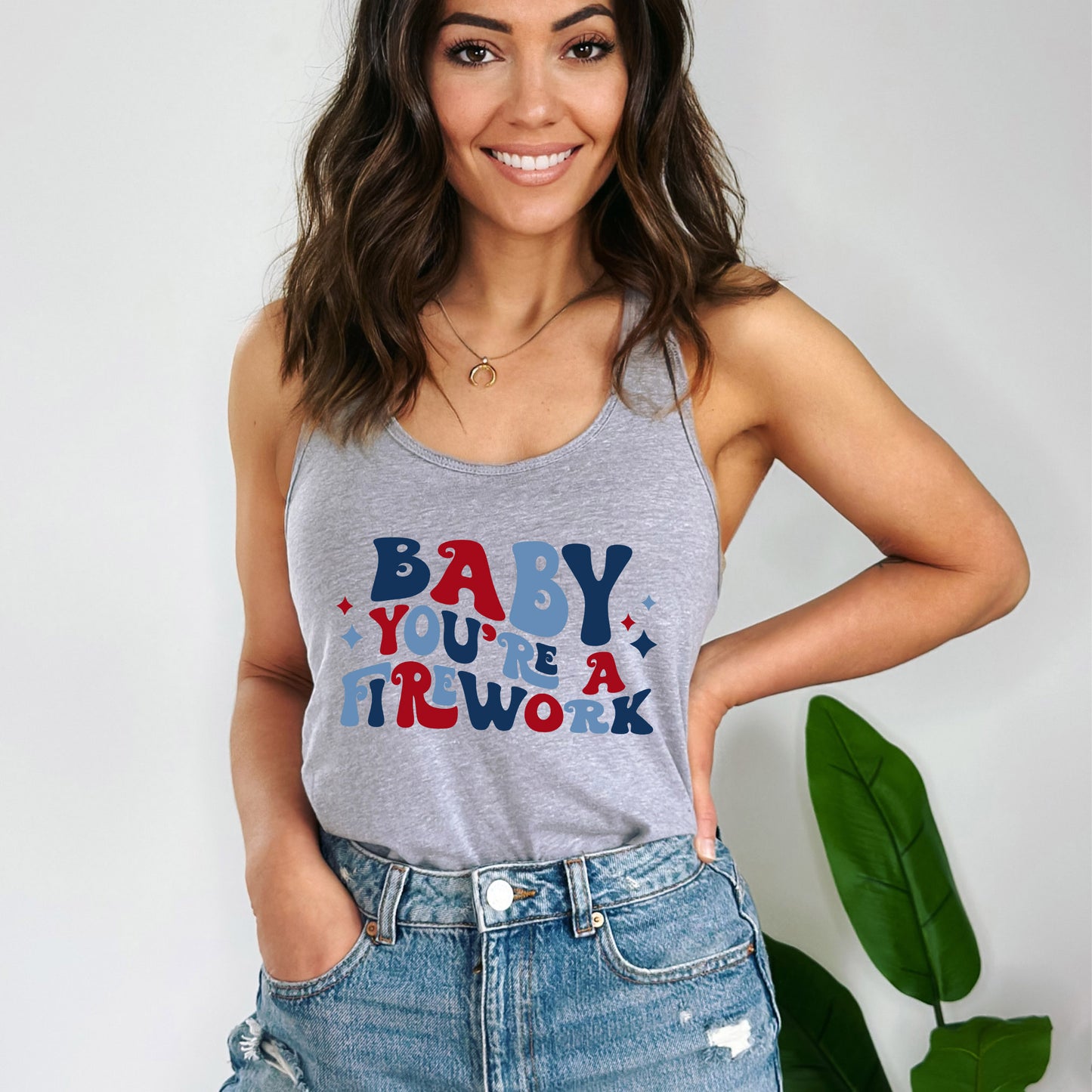 Baby You're A Firework Retro | Raceberback Tank