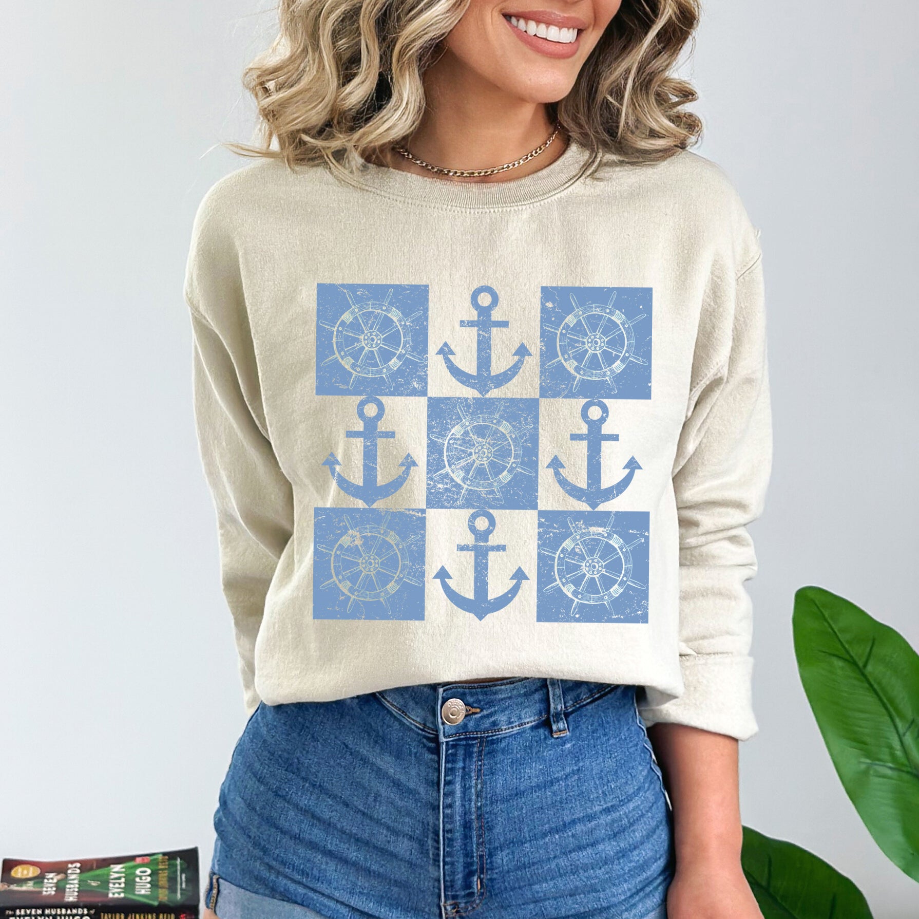 Anchor Wheel Grid | Sweatshirt