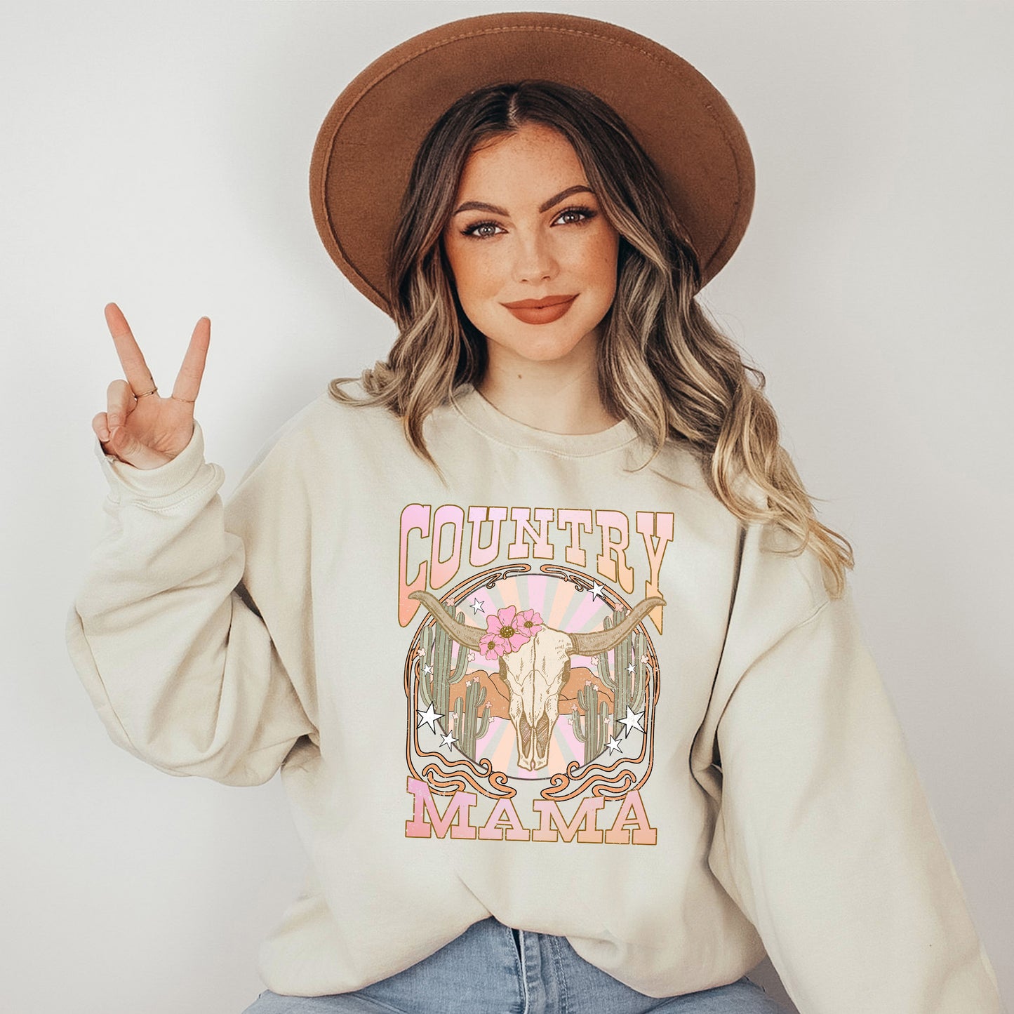 Country Mama Grunge | Sweatshirt