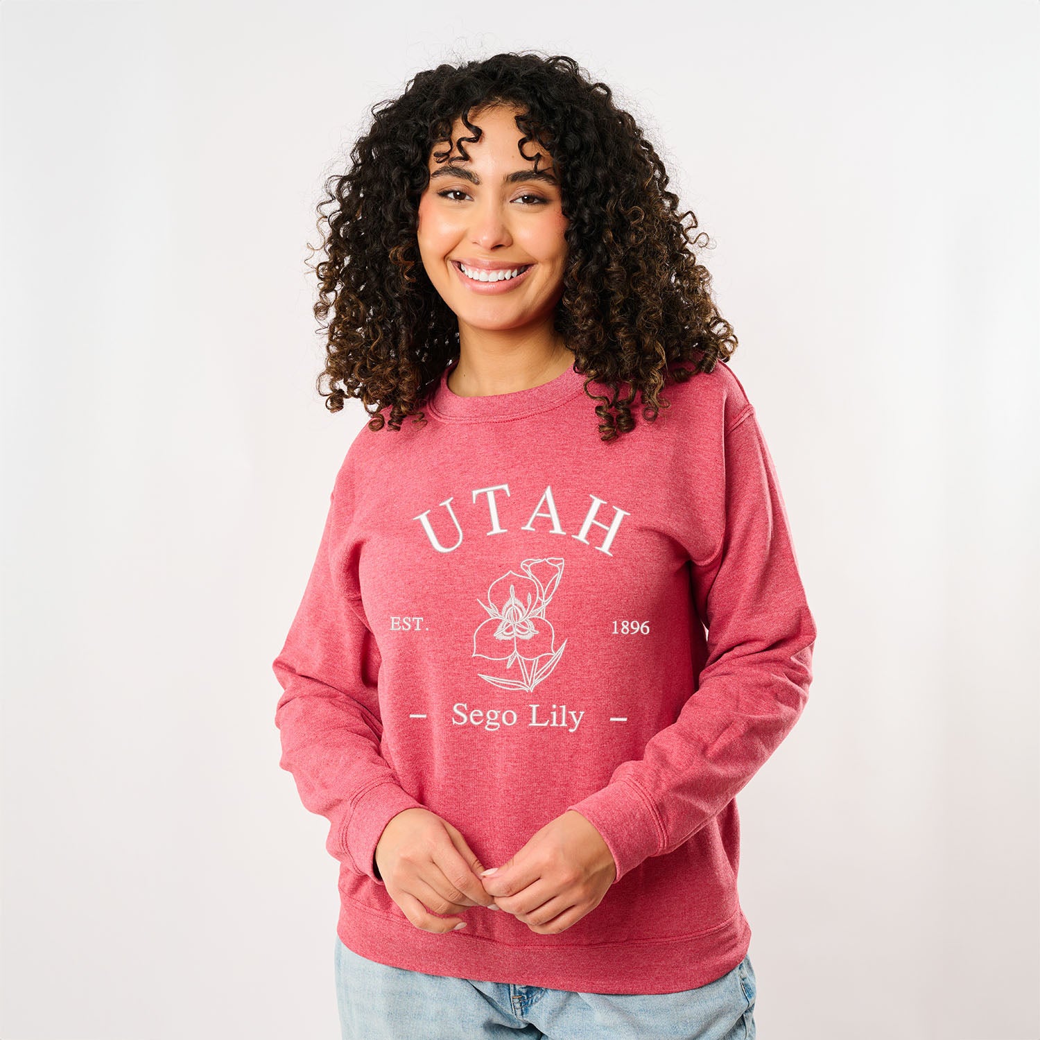 Embroidered Utah Sego Flower | Sweatshirt