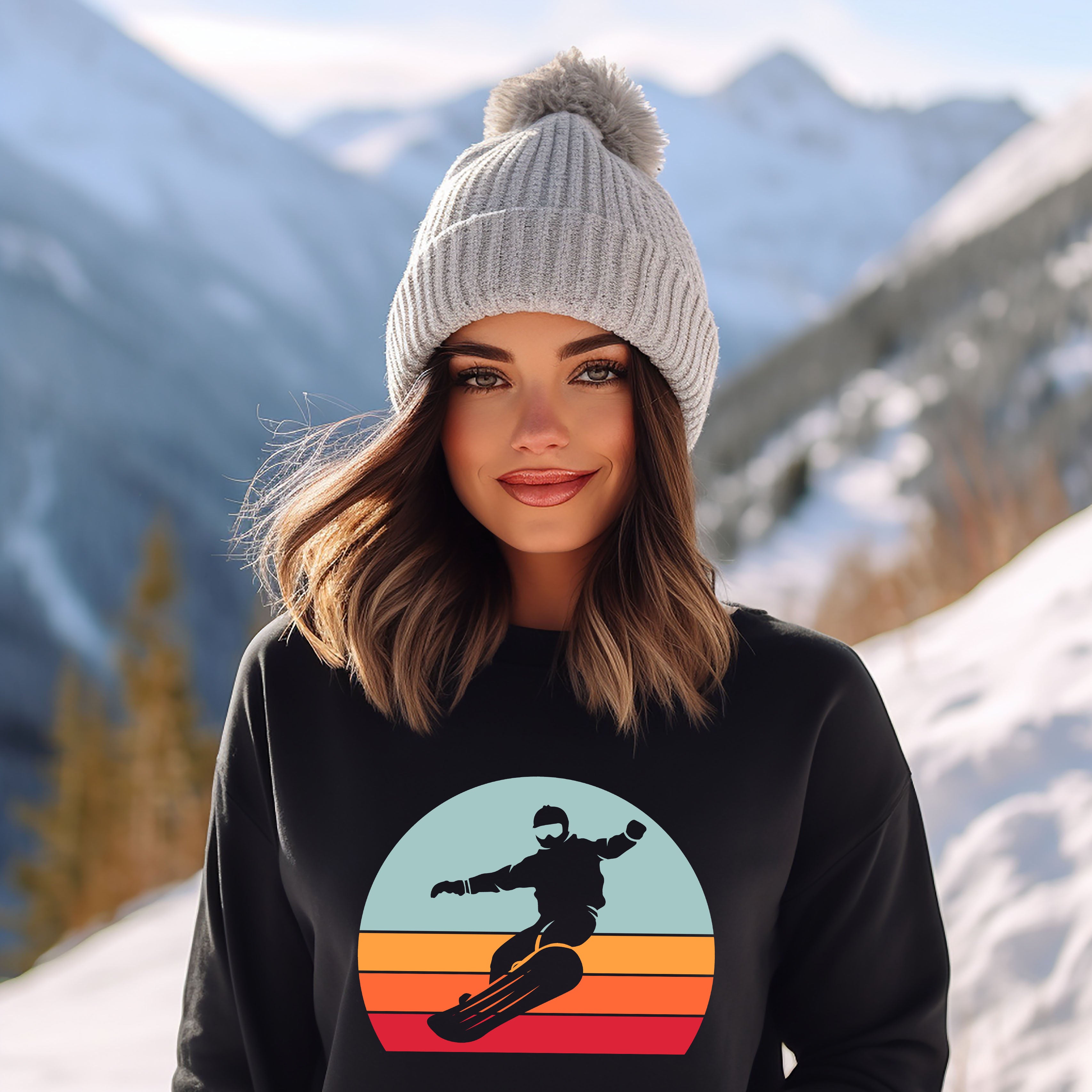 Snowboard With Stripes | Sweatshirt