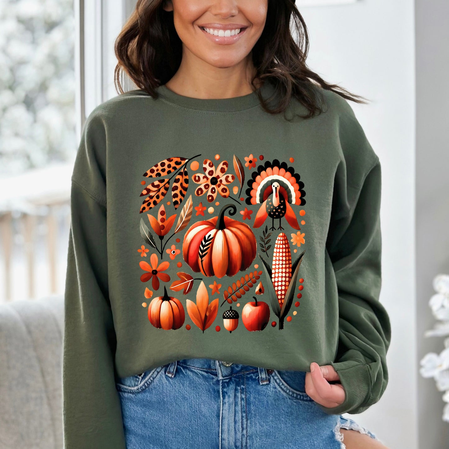 Thanksgiving Boho | Sweatshirt
