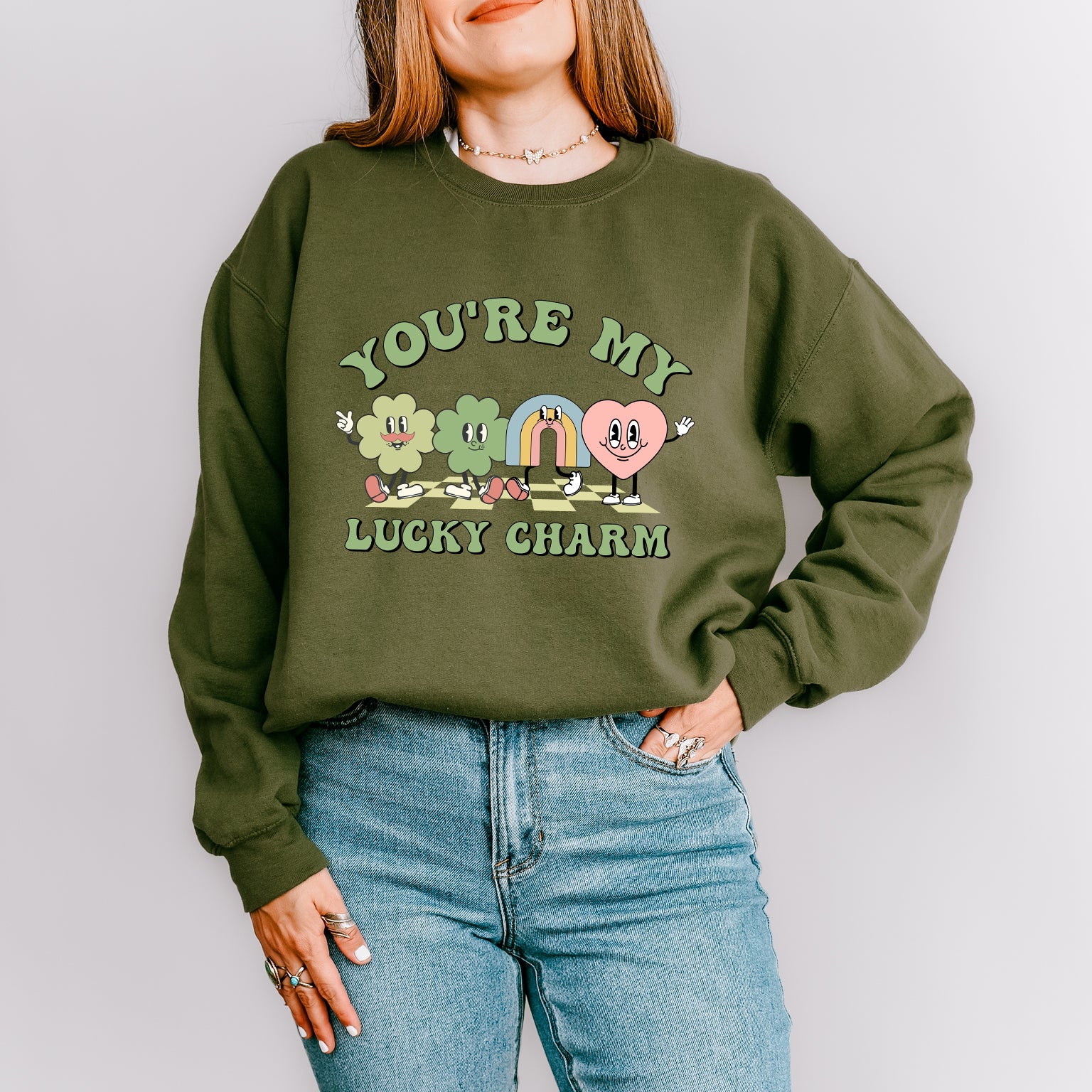 You're My Lucky Charm Clovers | Sweatshirt