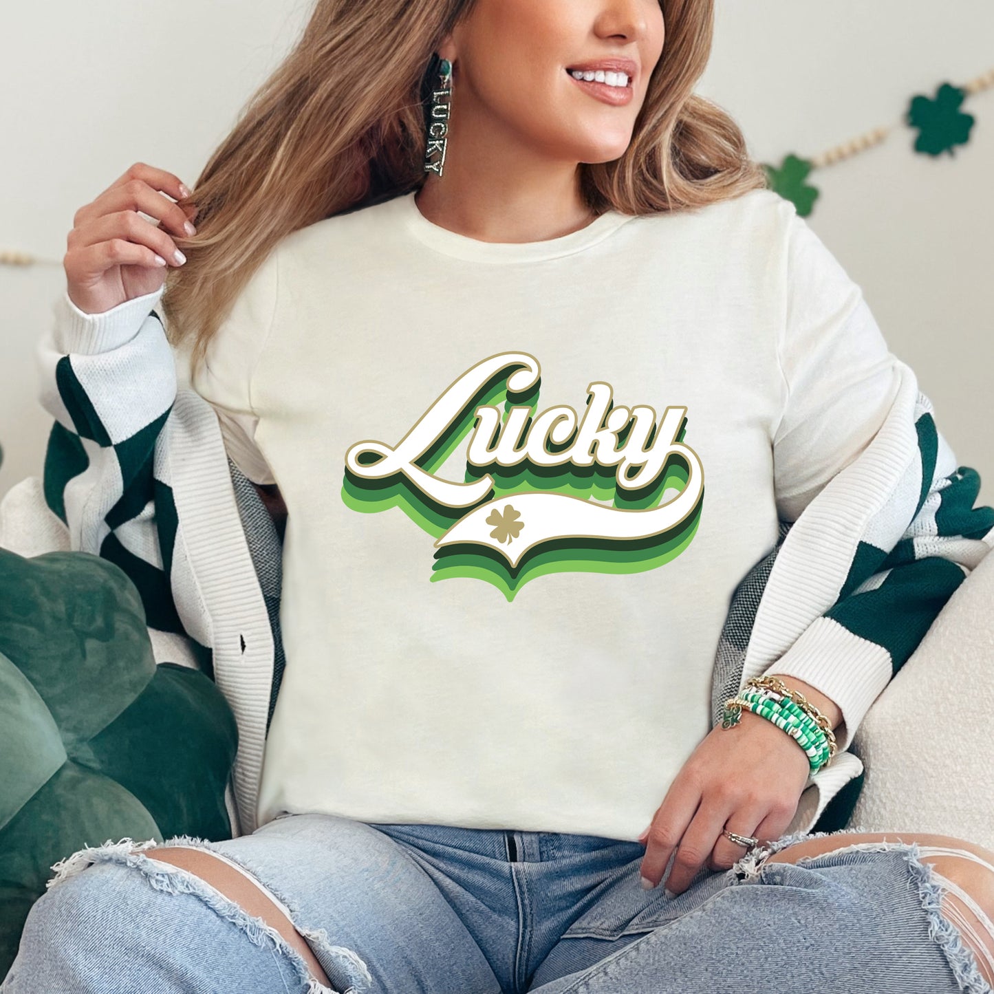 Lucky Script | Short Sleeve Graphic Tee