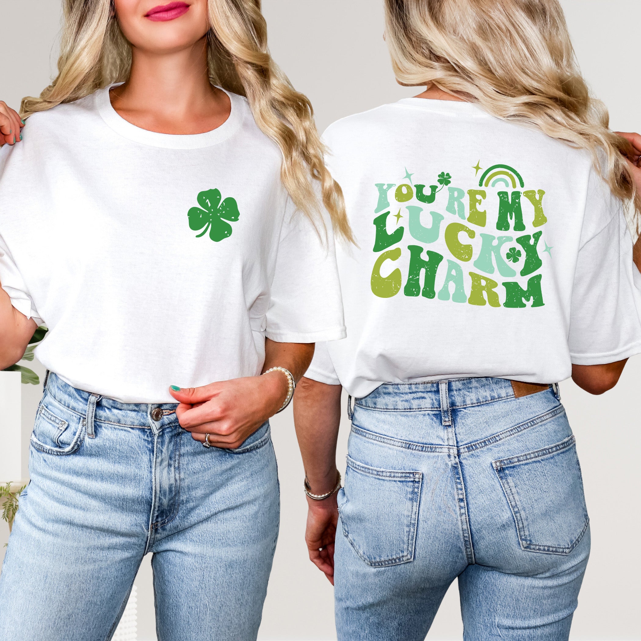 You're My Lucky Charm | Front & Back Short Sleeve Graphic Tee