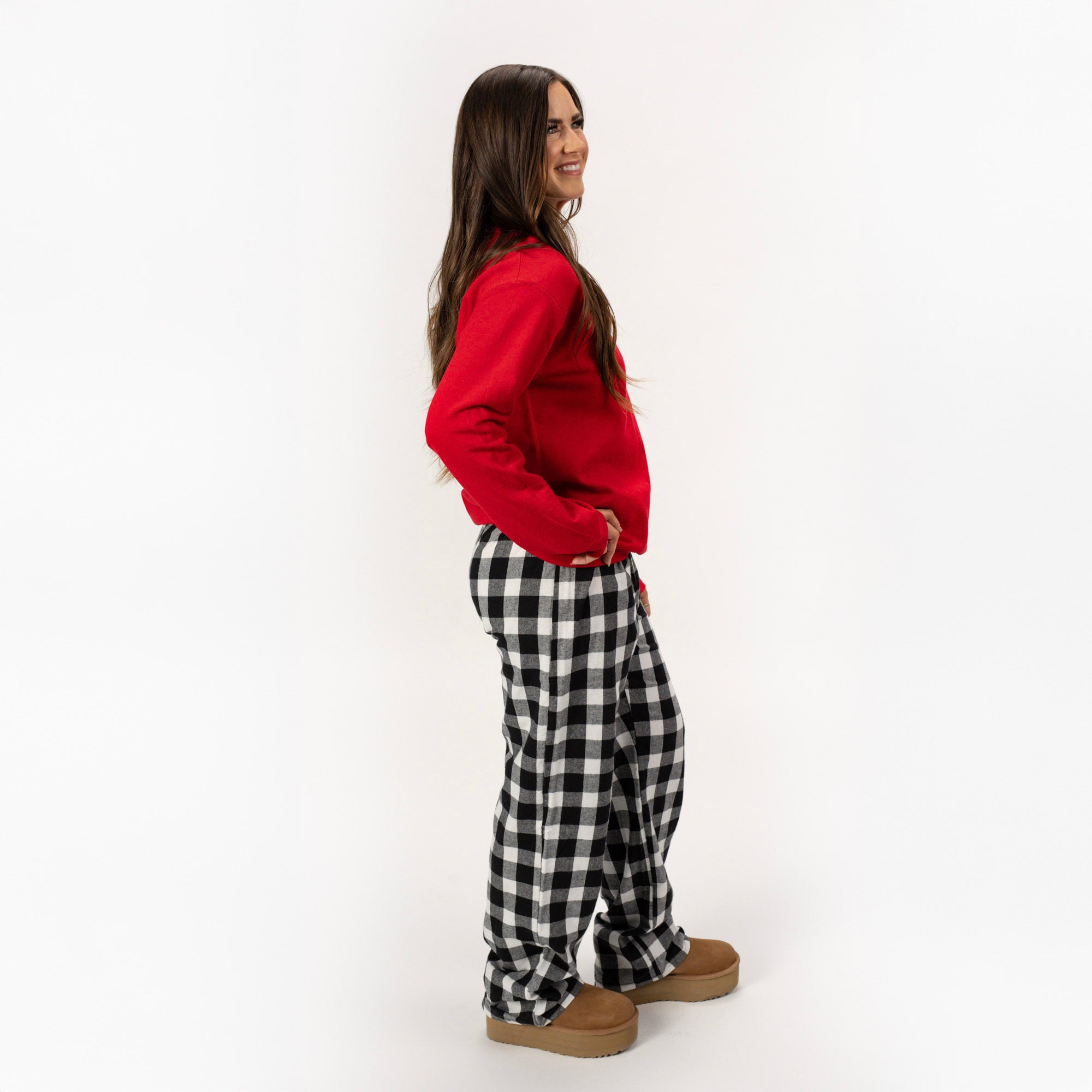 Sleeping Is My Favorite Sport | Plaid Pajama Sweatshirt Set