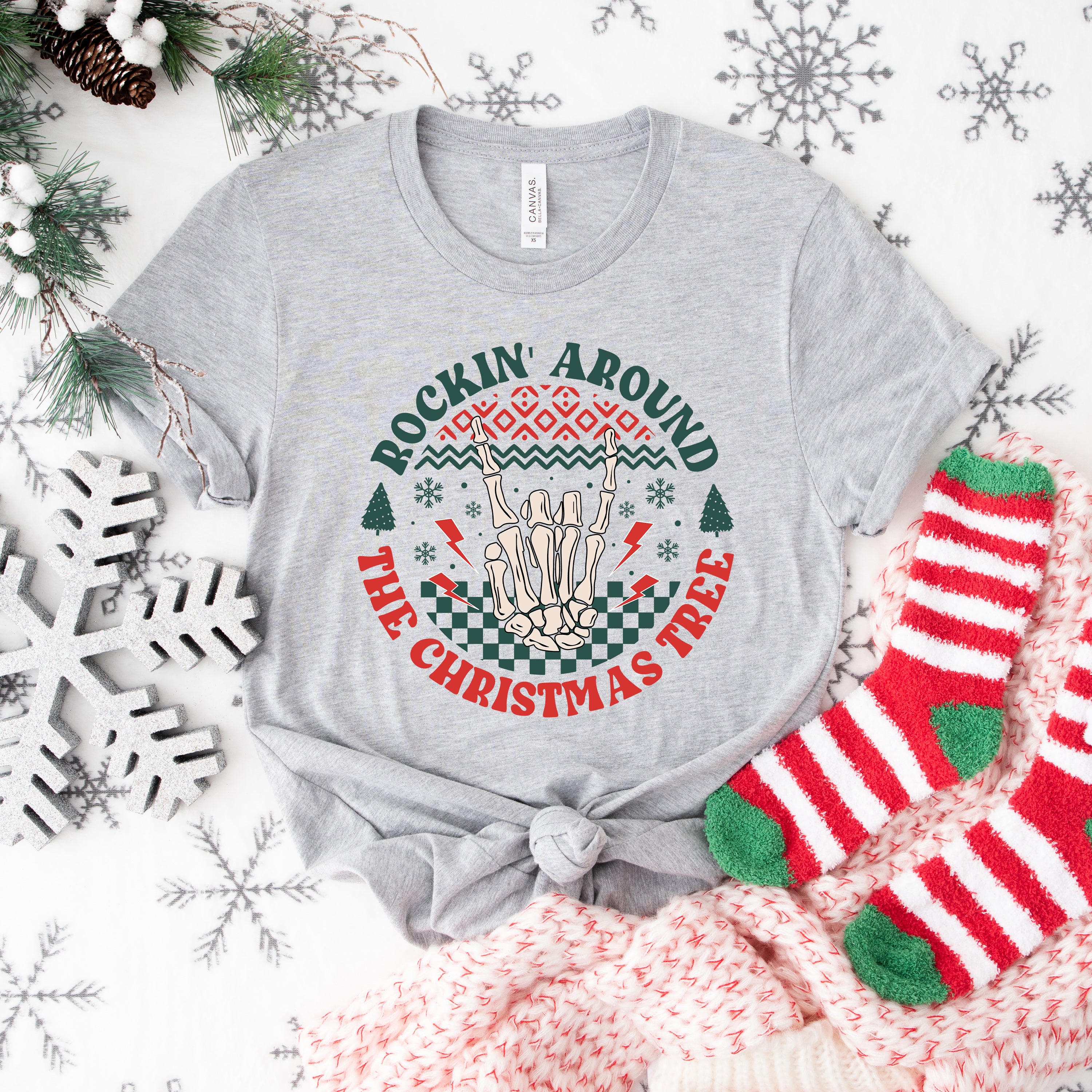 Rockin' Around Hand | Short Sleeve Graphic Tee