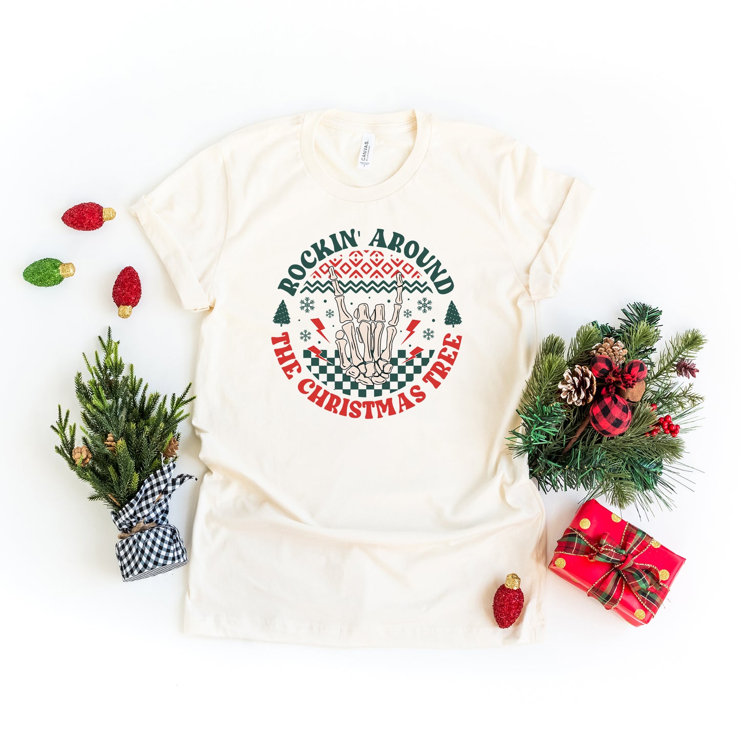 Rockin' Around Hand | Short Sleeve Graphic Tee