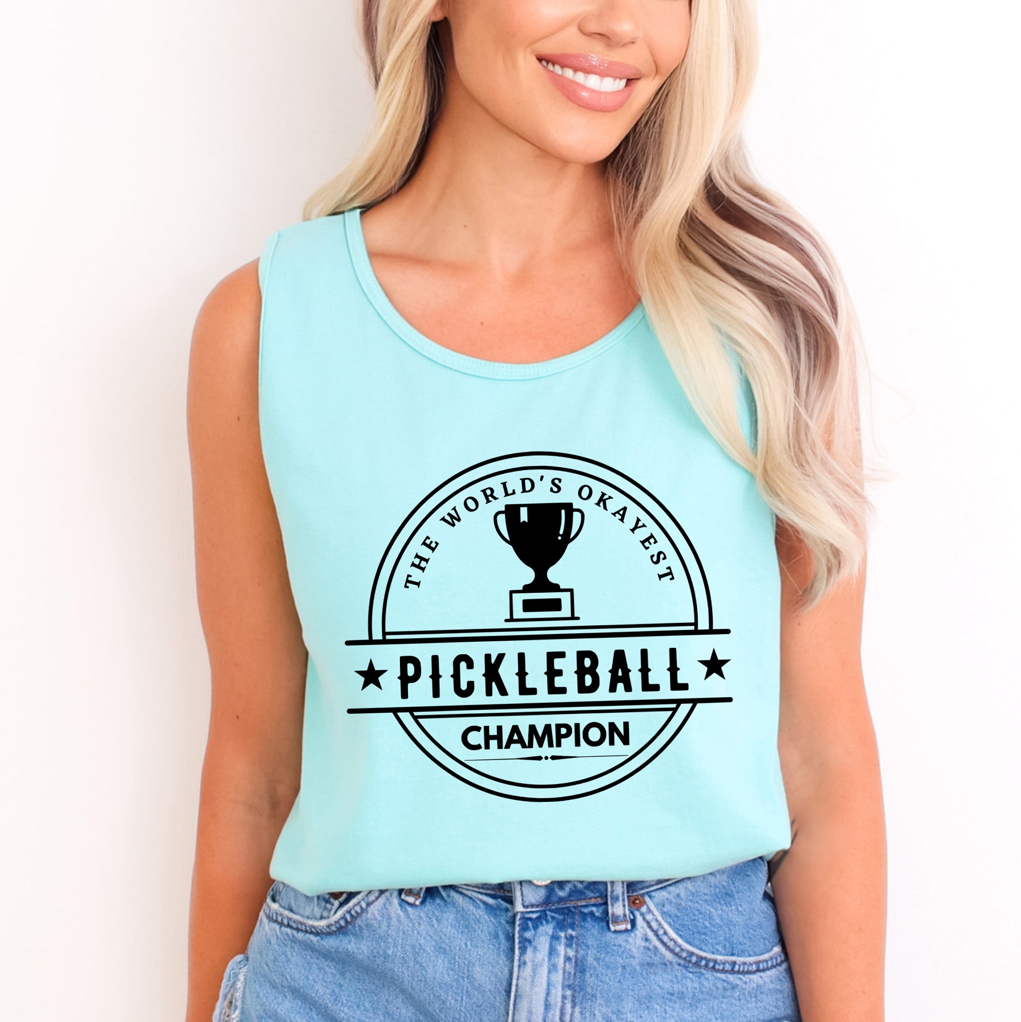 The World's Okayest Pickleball Champion | Garment Dyed Tank