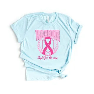 Pink Ribbon Warrior | Short Sleeve Graphic Tee
