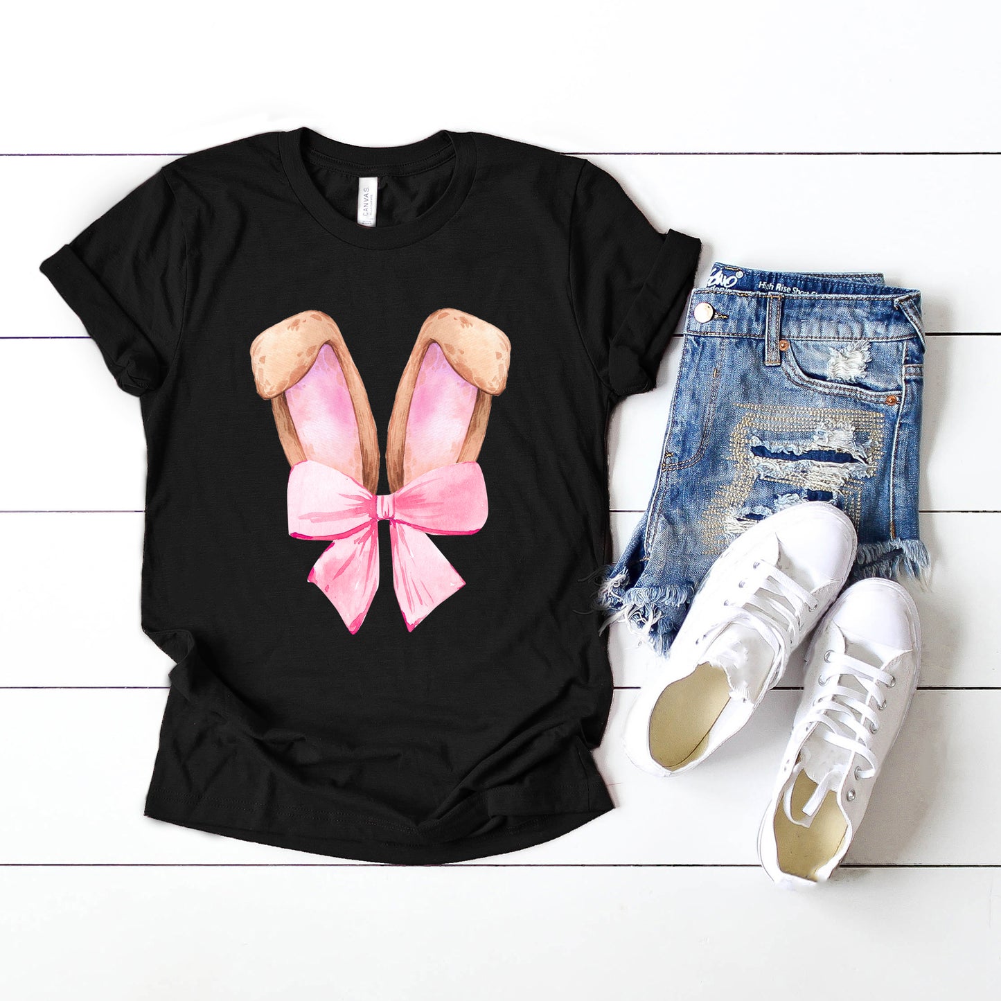 Coquette Bunny Ears | Short Sleeve Graphic Tee