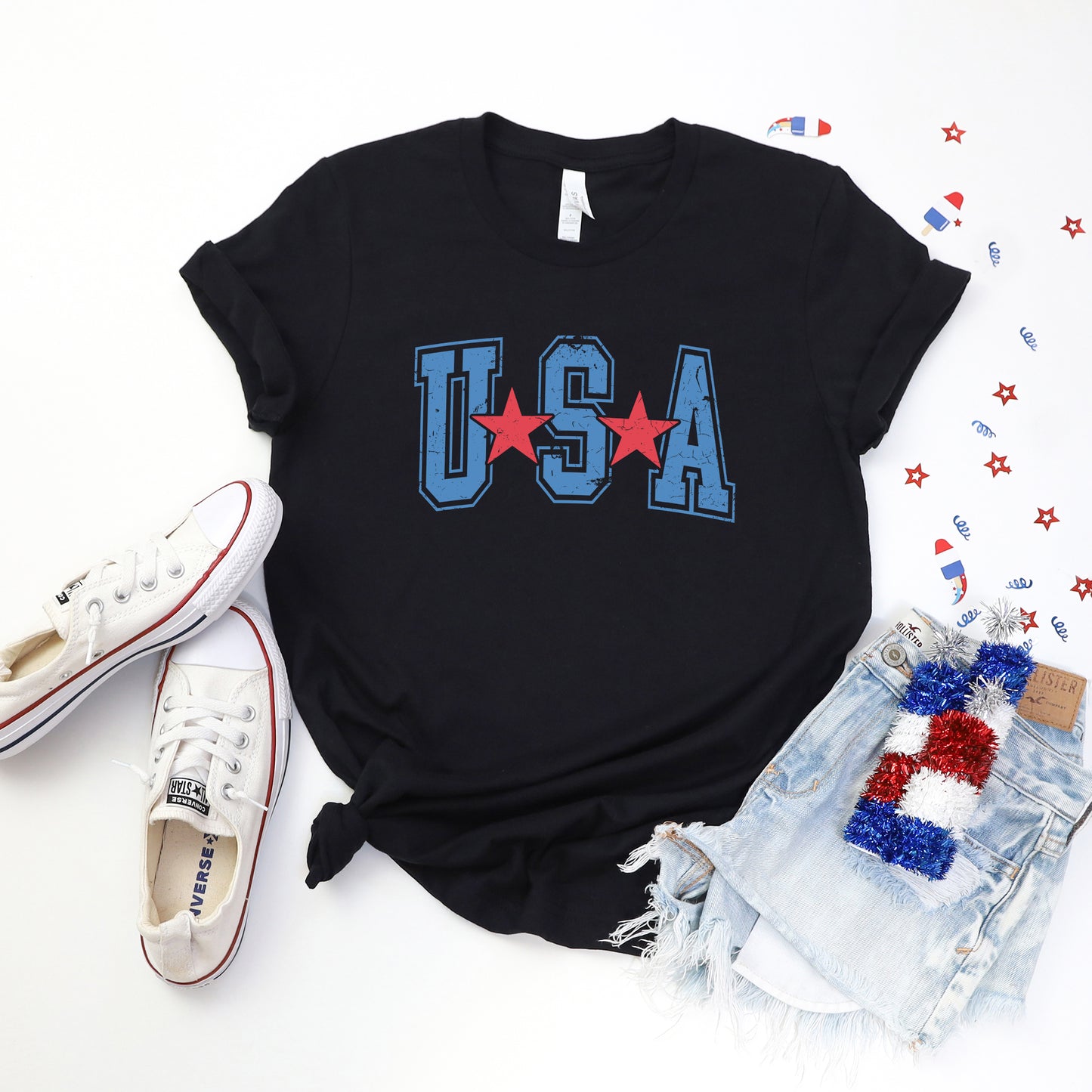 Varsity USA Red Stars | Short Sleeve Graphic Tee