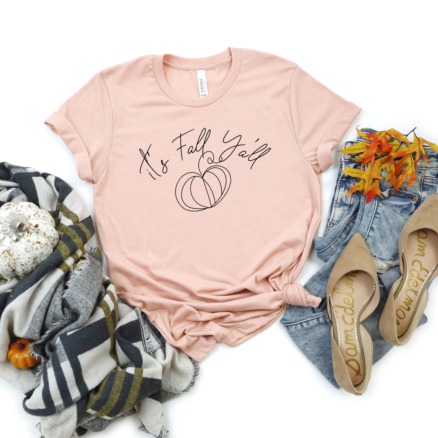 It's Fall Y'all Cursive | Short Sleeve Crew Neck