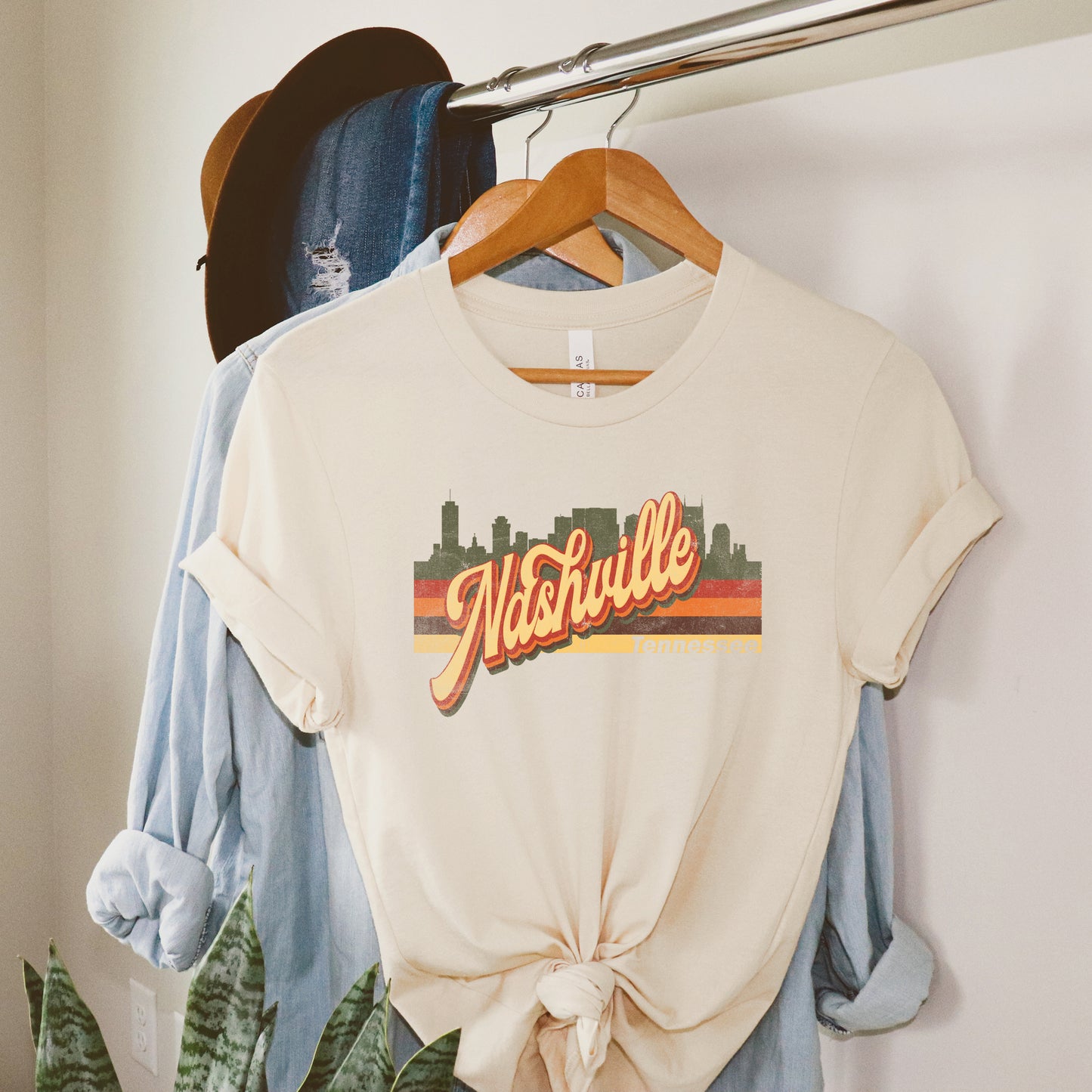Nashville Stripes | Short Sleeve Graphic Tee