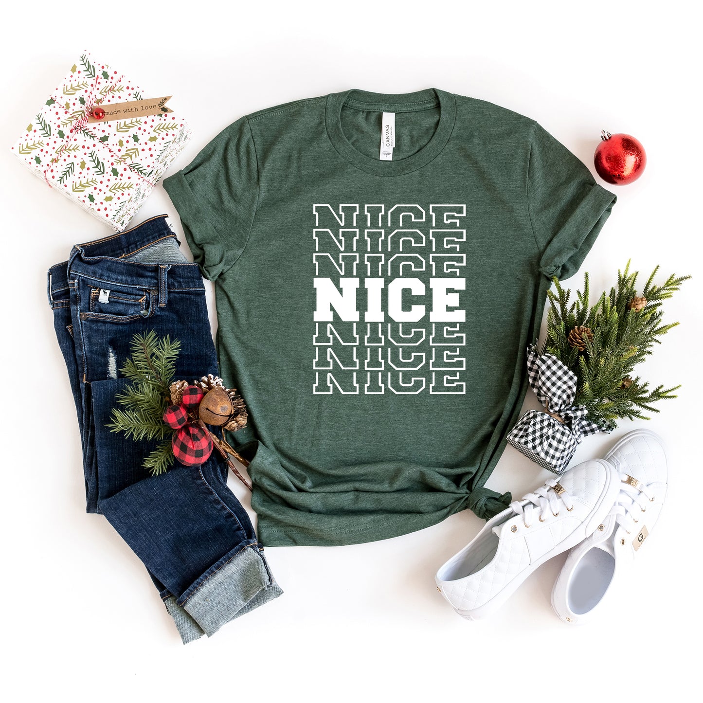 Nice Stacked | Short Sleeve Crew Neck