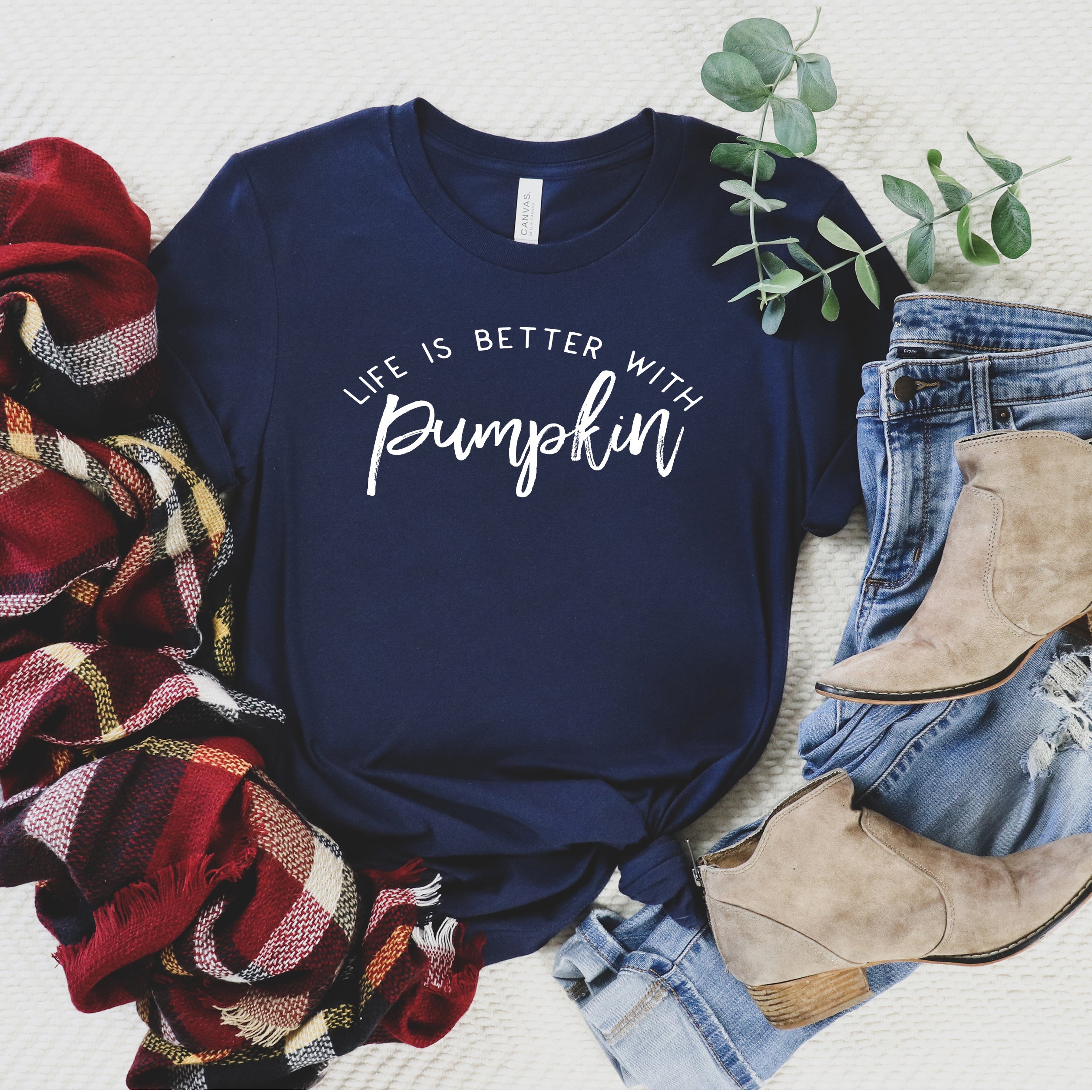 Life Is Better With Pumpkin | Short Sleeve Graphic Tee