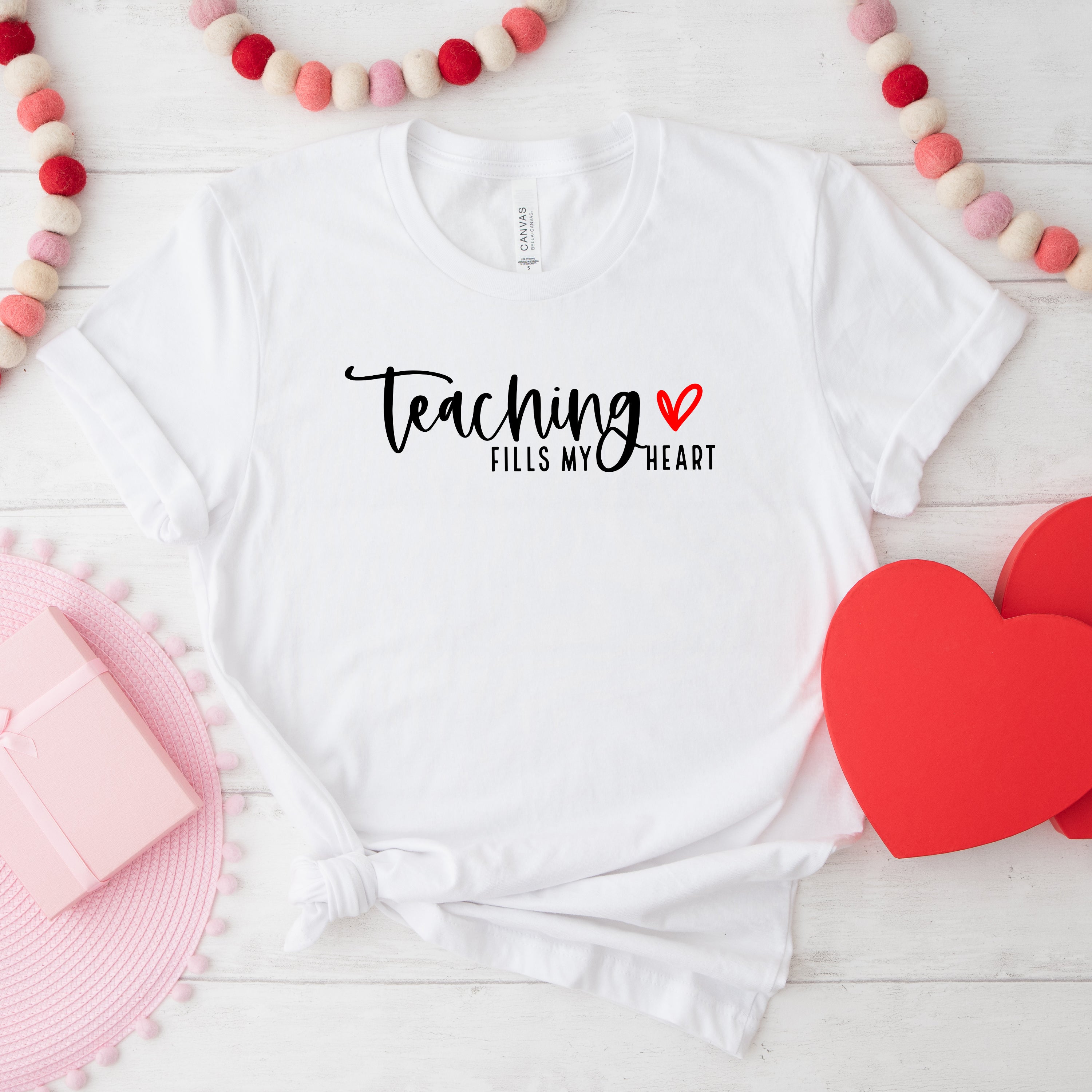 Teaching Fills My Heart | Short Sleeve Crew Neck