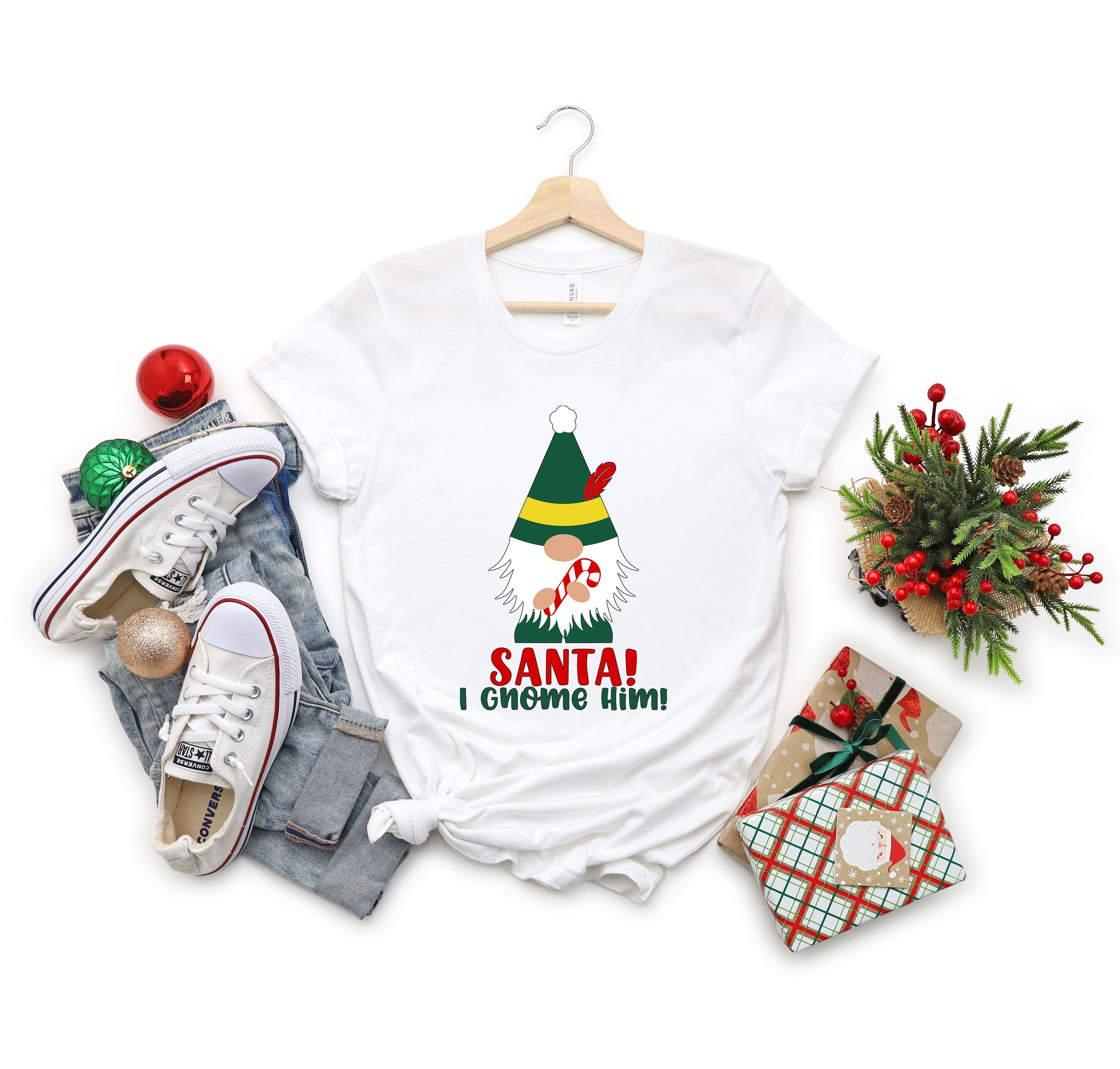 Santa I Gnome Him | Short Sleeve Crewneck