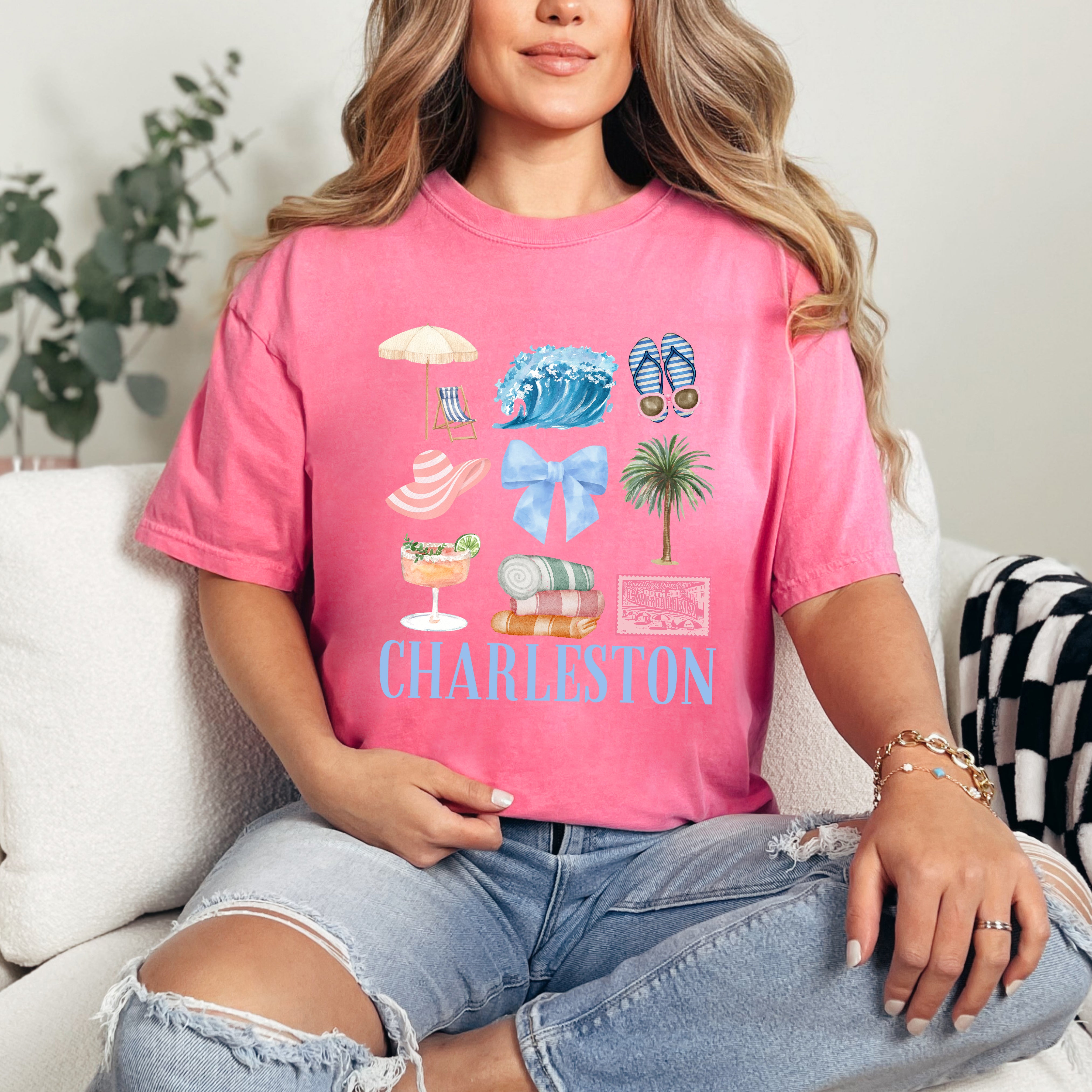 Coquette Charleston Chart | Garment Dyed Tee