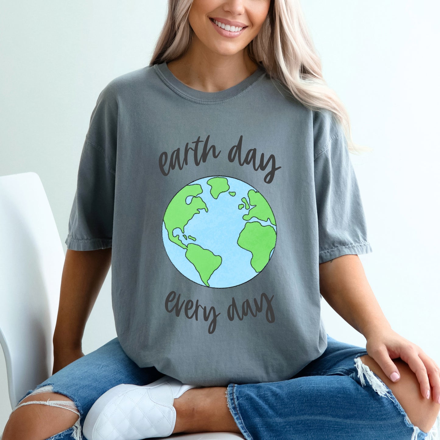 Earth Day Every Day | Garment Dyed Short Sleeve Tee