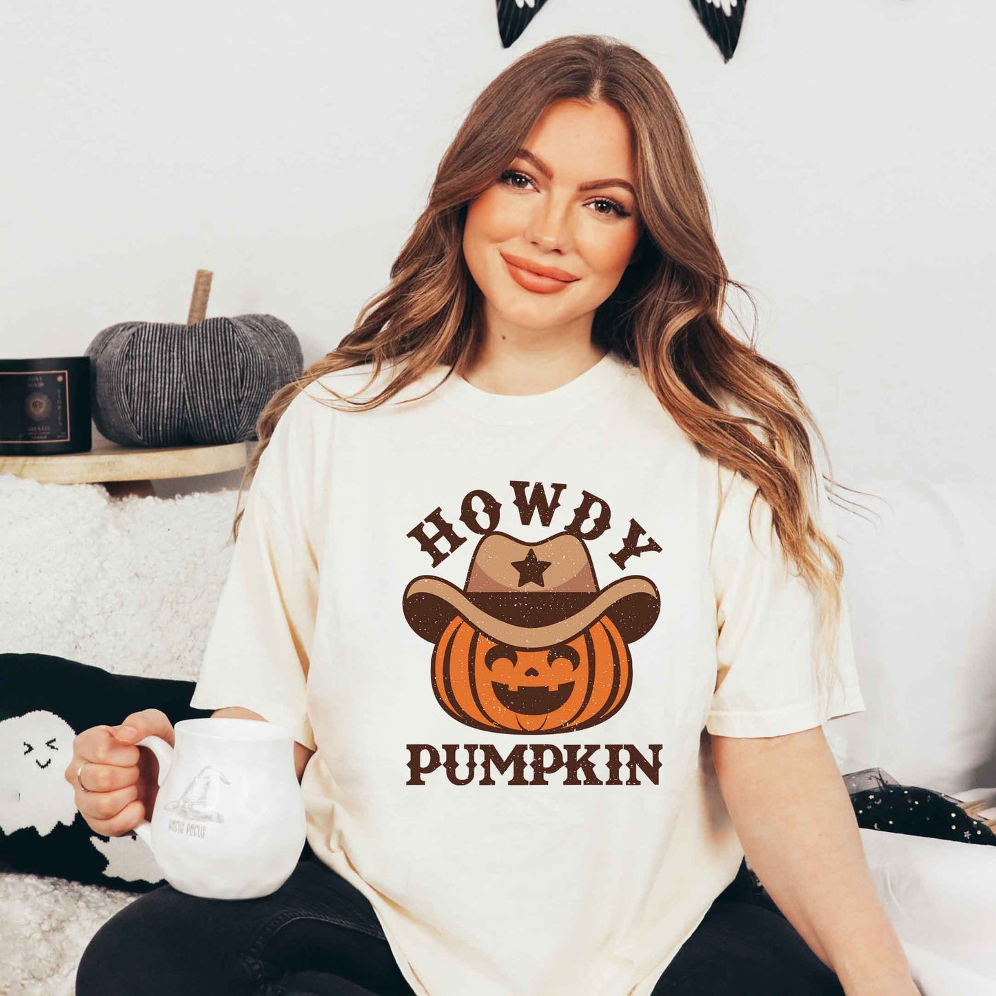 Howdy Pumpkin Hat | Garment Dyed Tee