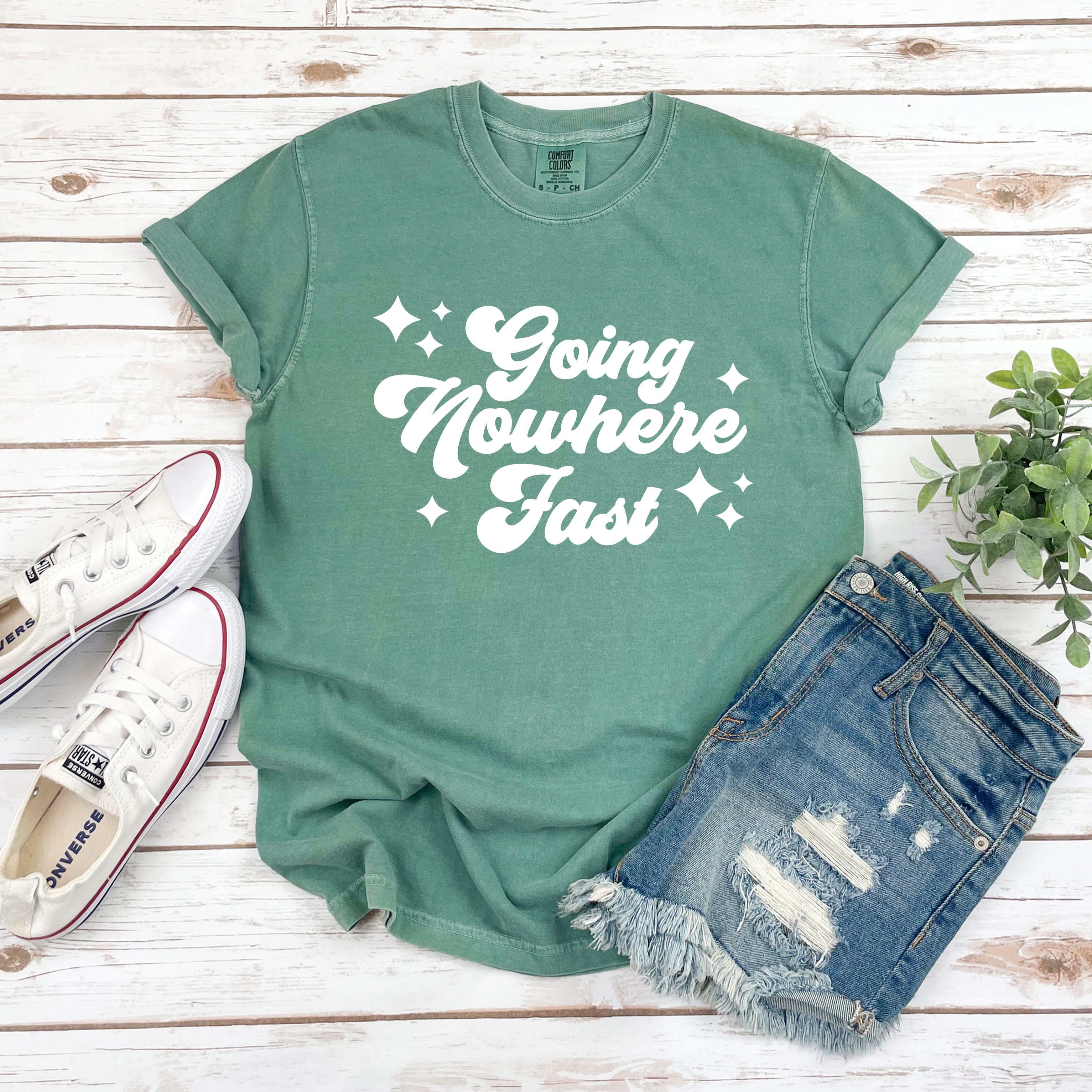 Going Nowhere Fast | Garment Dyed Tee