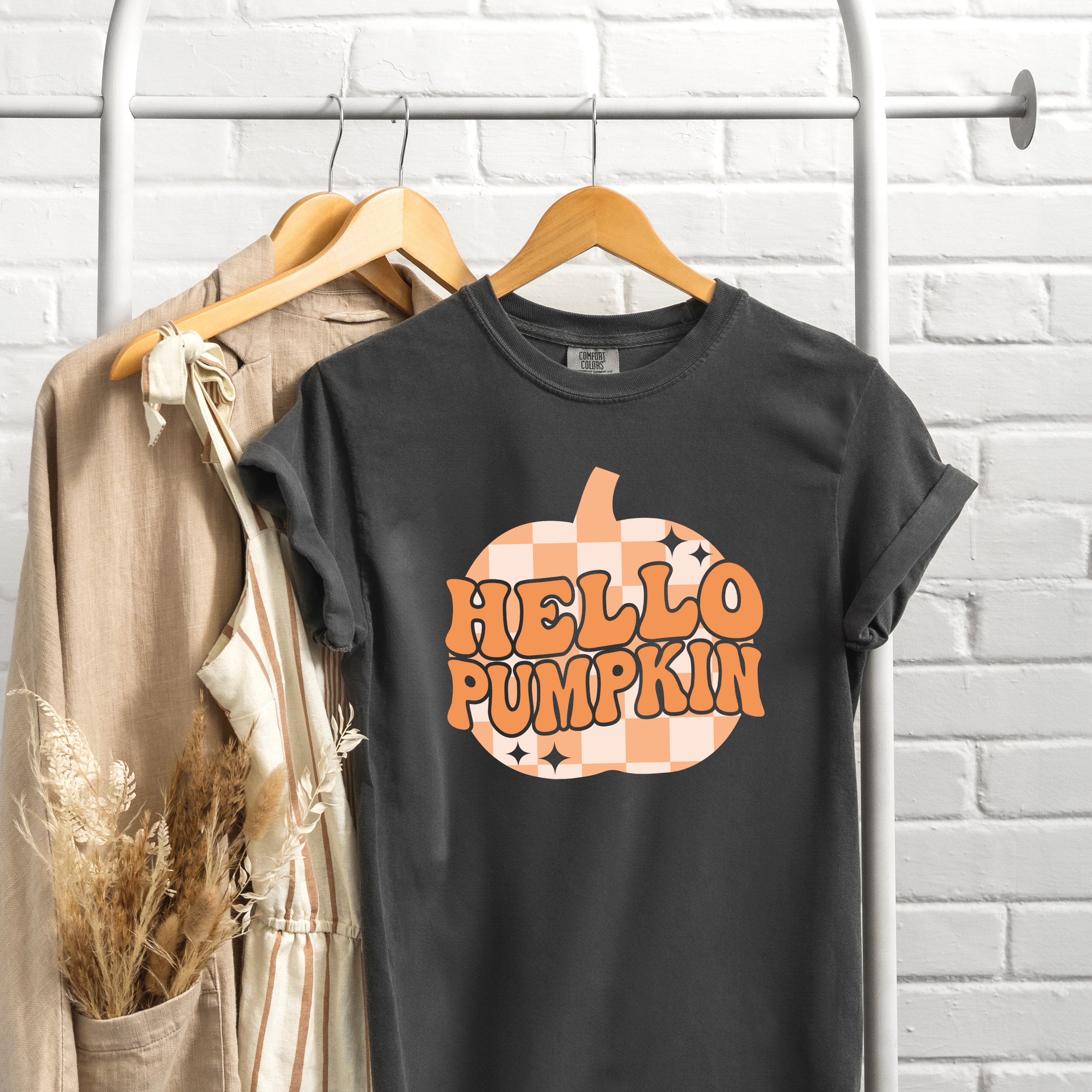 Hello Pumpkin Sparkles | Garment Dyed Tee