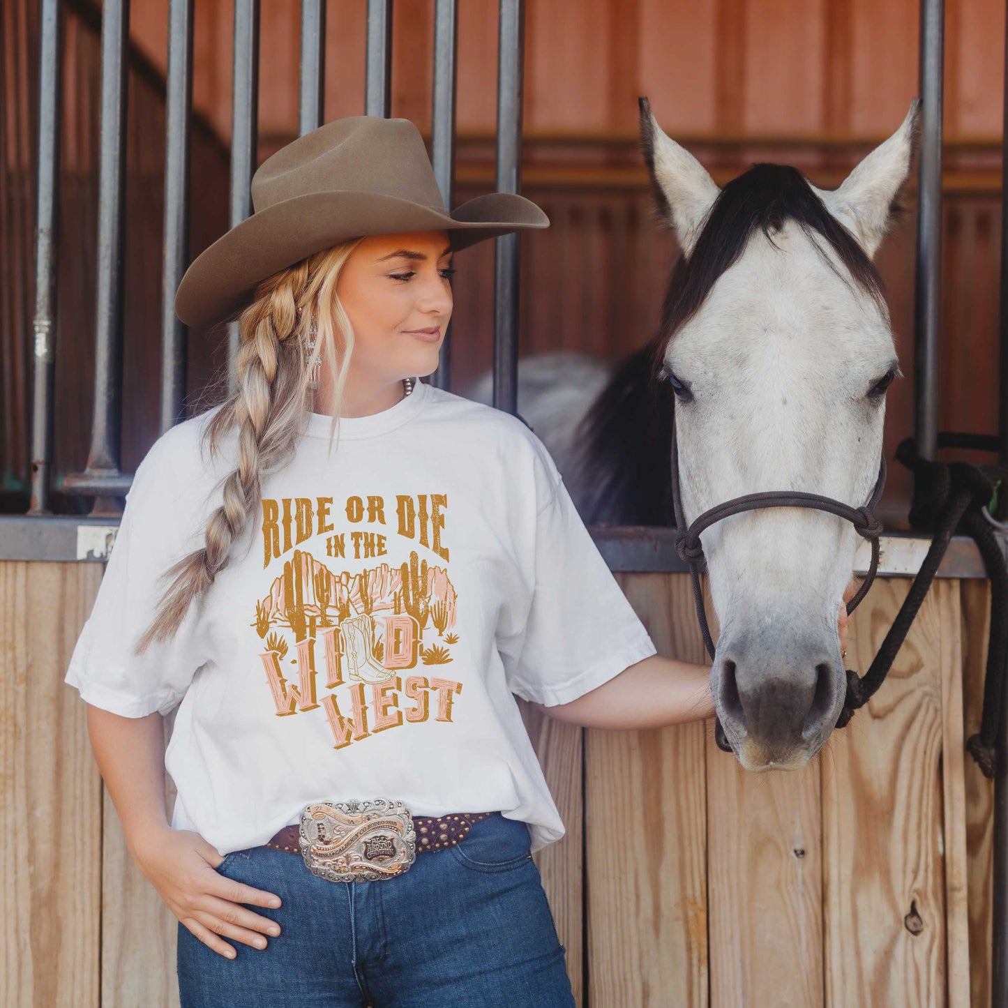 Ride Or Die Wild West | Garment Dyed Short Sleeve Tee