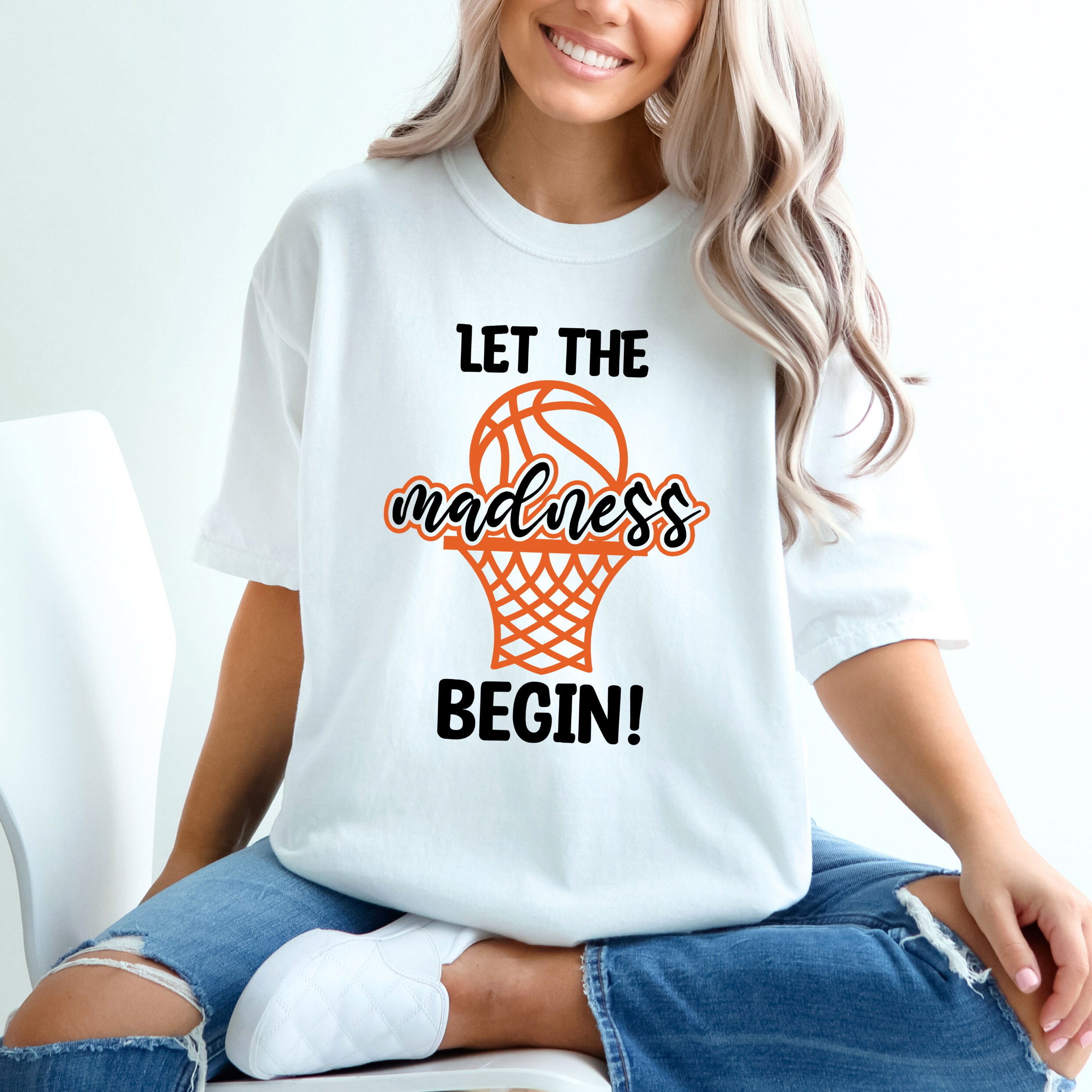 Basketball Madness Hoop | Garment Dyed Short Sleeve Tee