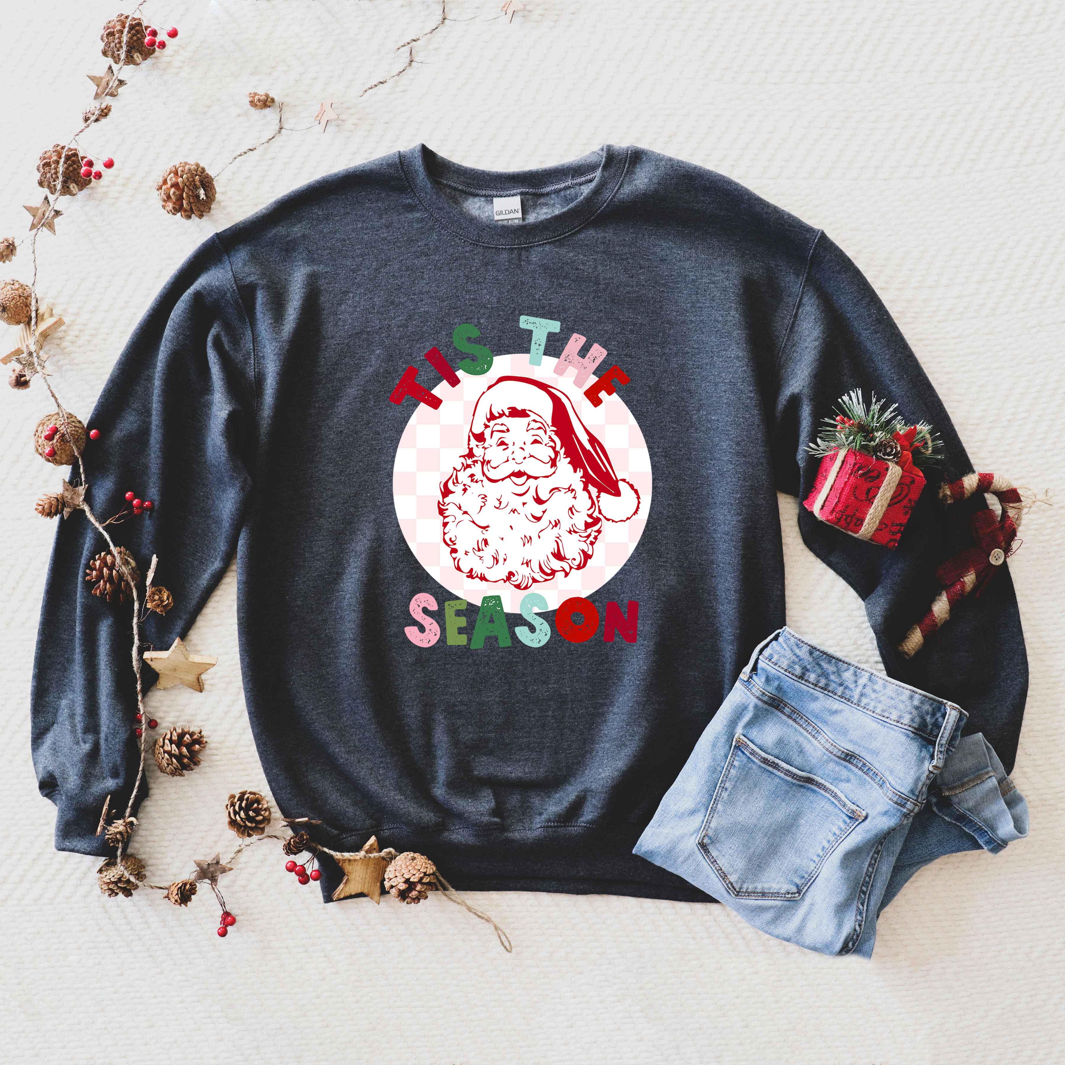 Tis The Season Checkered | Sweatshirt