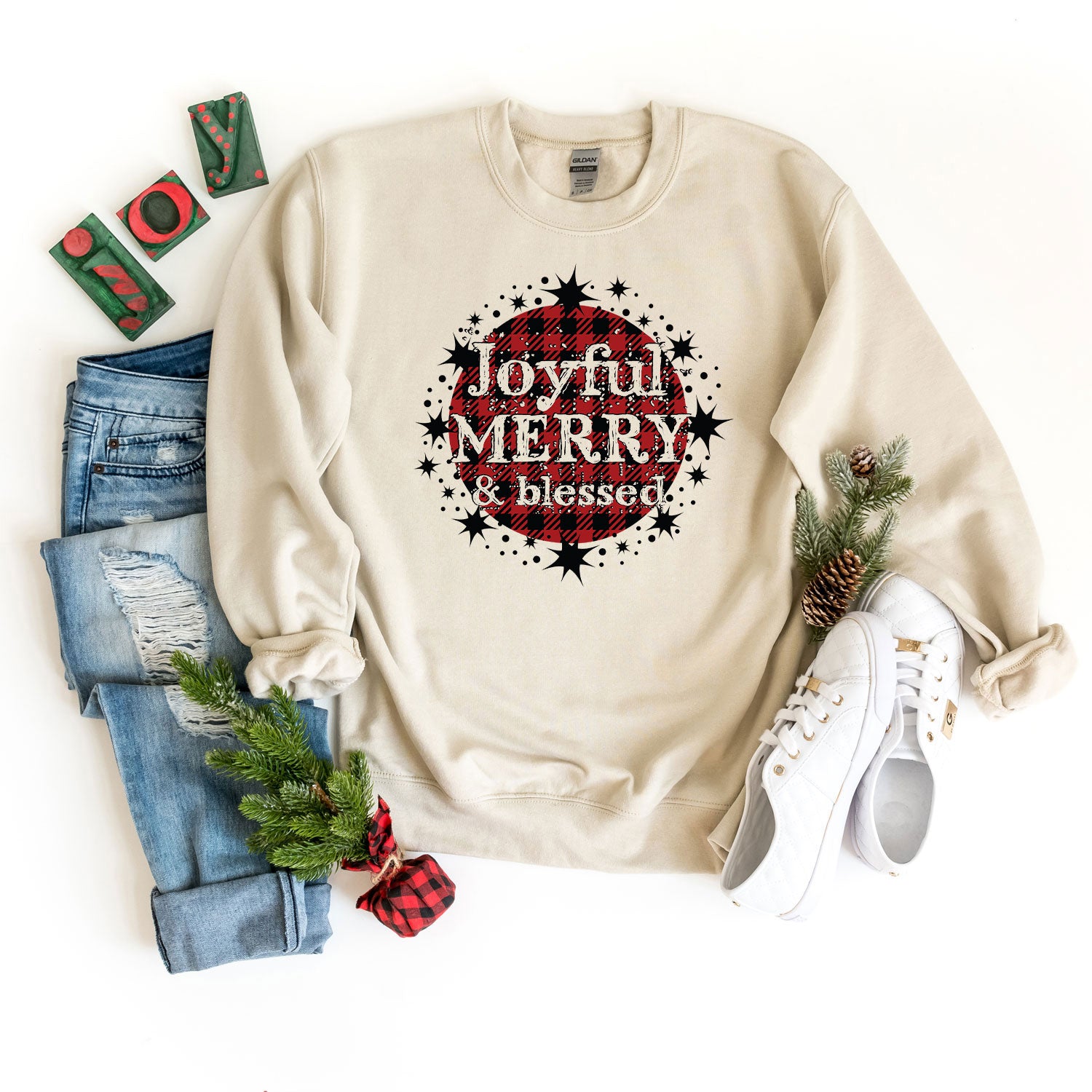 Joyful Merry and Blessed | Sweatshirt