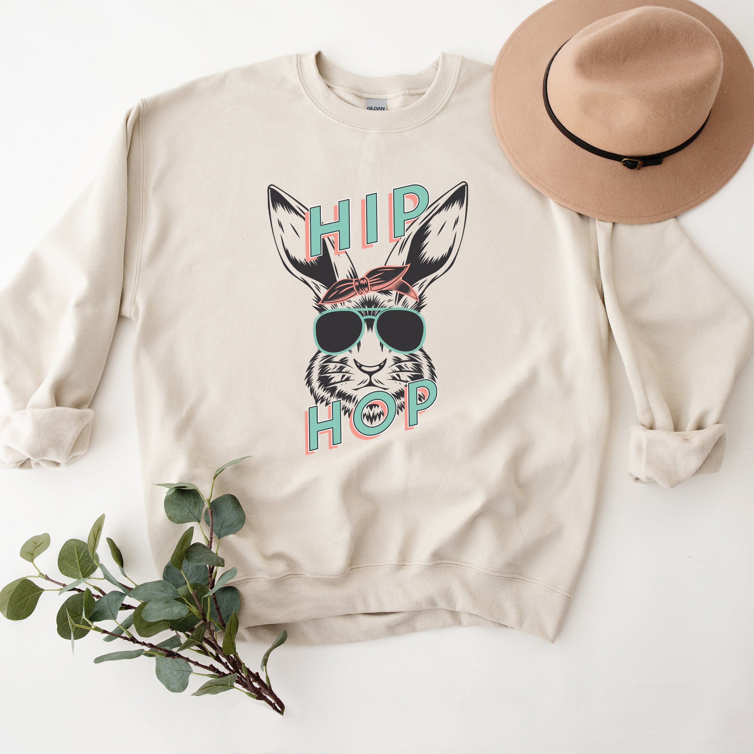 Green Hip Hop Bunny | Sweatshirt