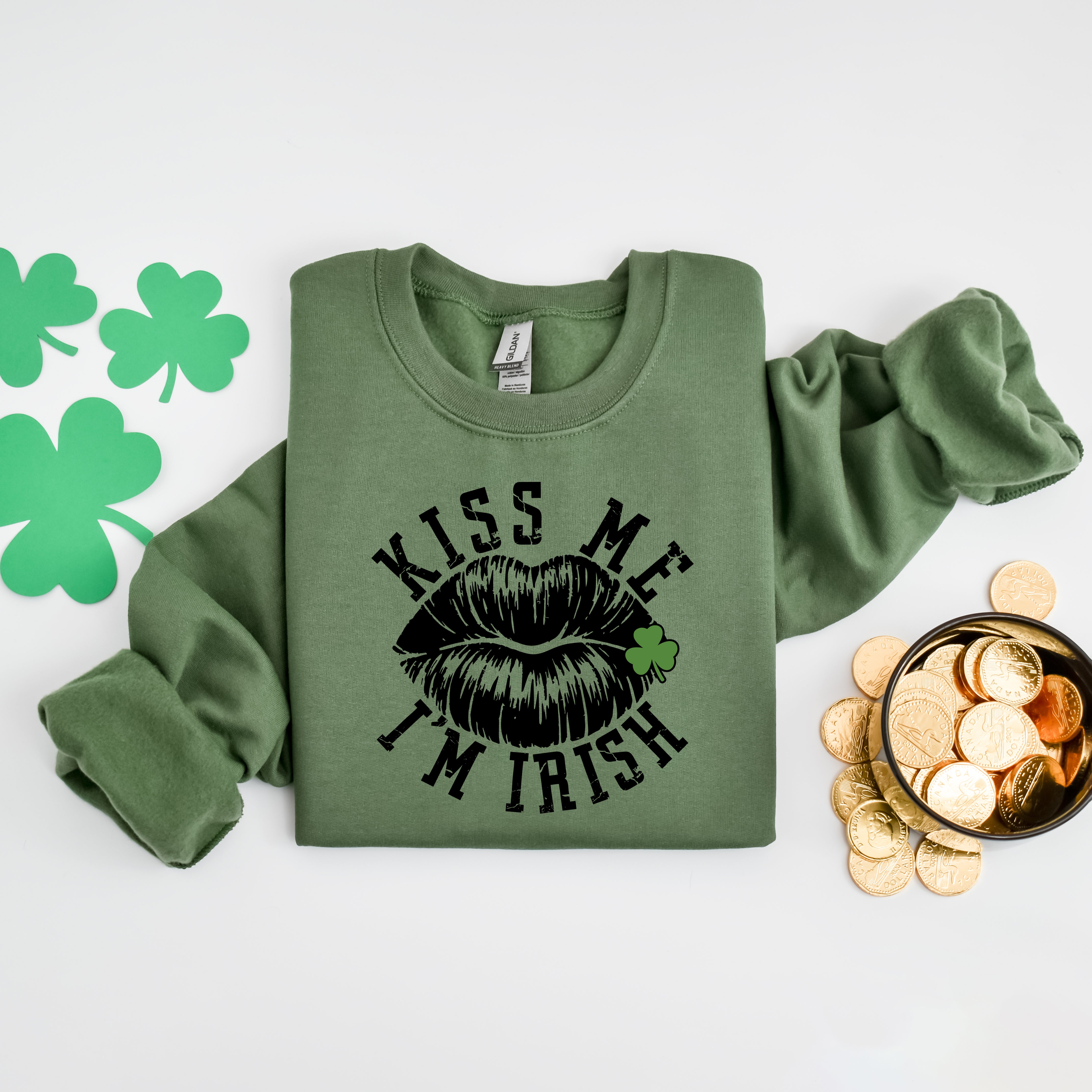 Kiss Me Irish Lips | Sweatshirt