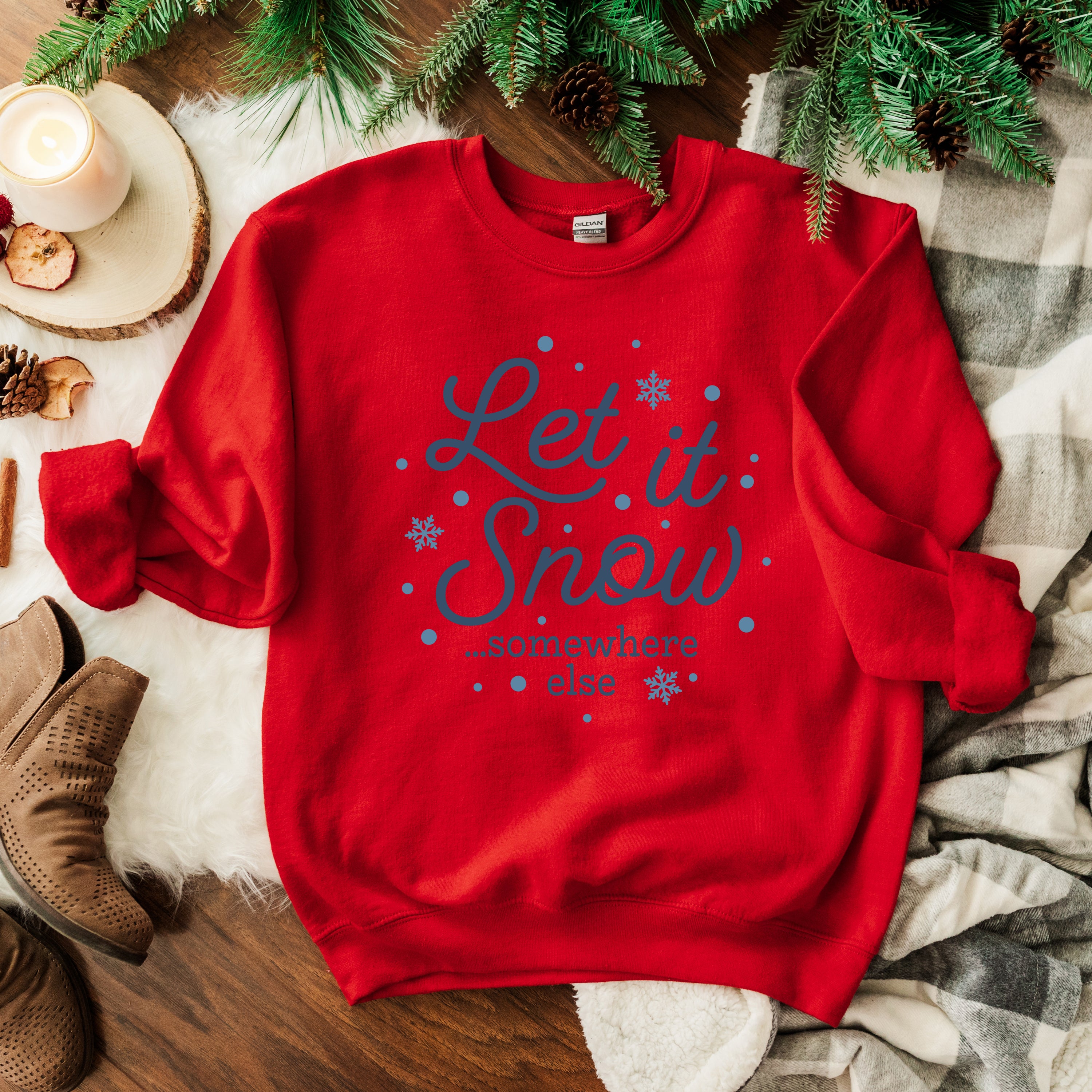 Snow Somewhere Else Colorful | Sweatshirt