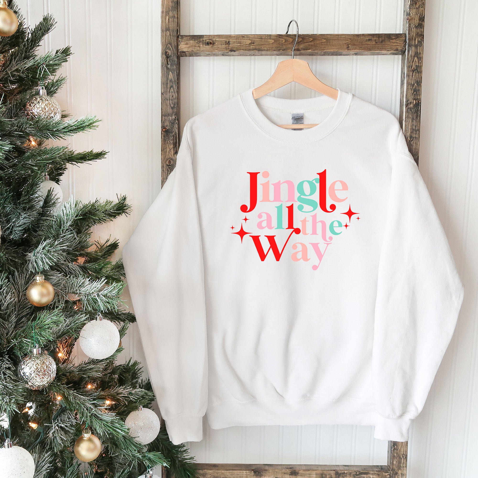 Jingle All The Way Colorful | Sweatshirt