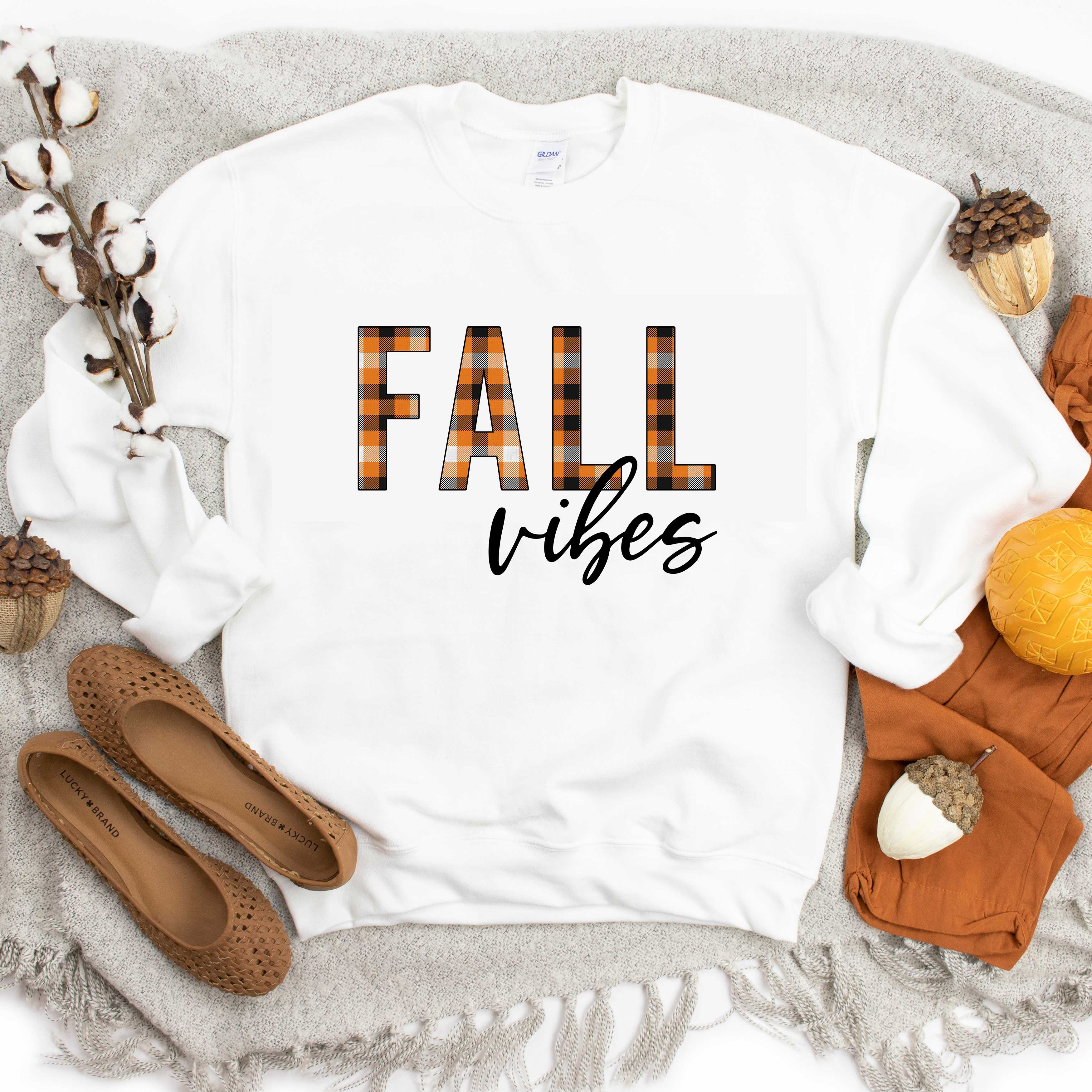 Fall Vibes Plaid | Sweatshirt