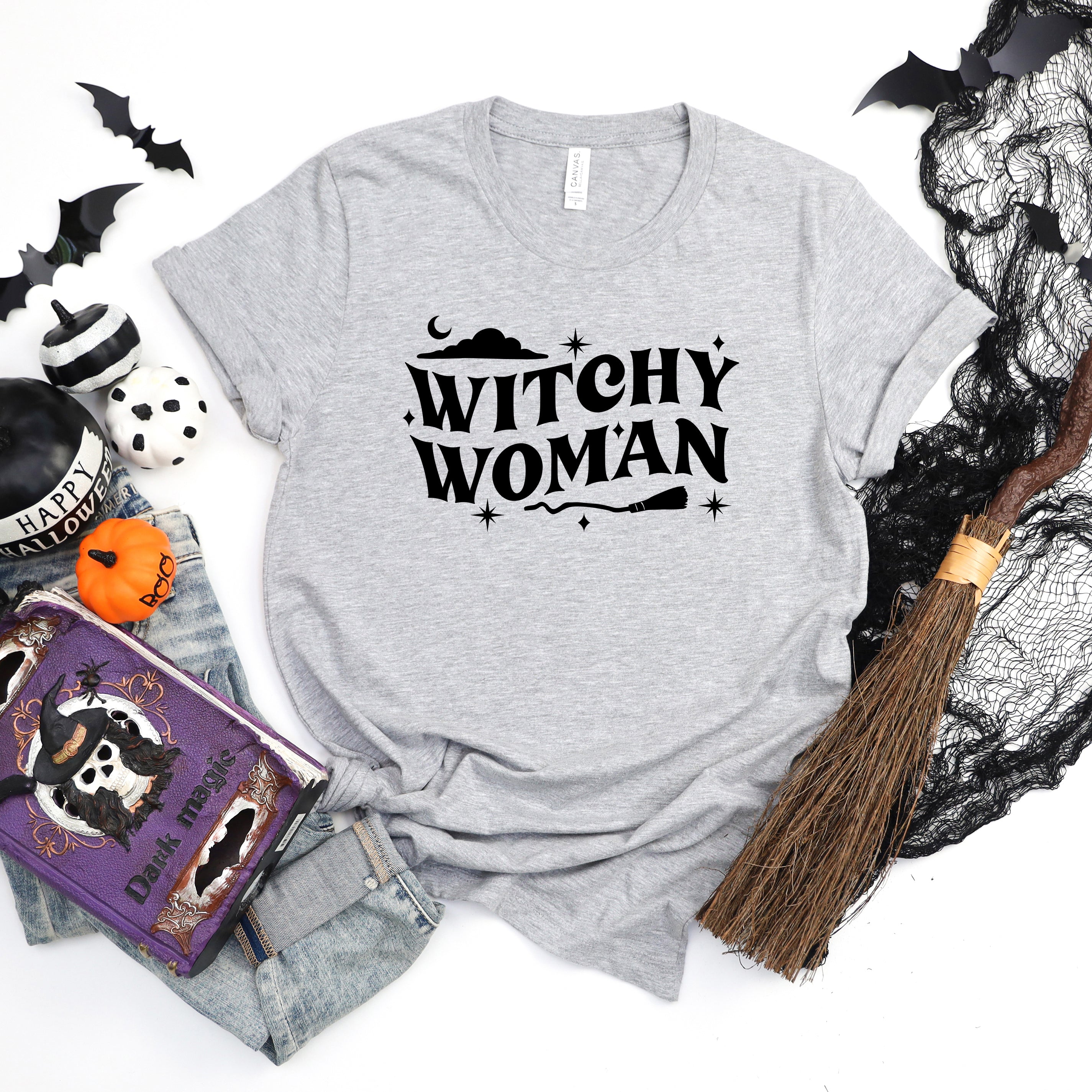 Witchy Woman Broom | Short Sleeve Graphic Tee