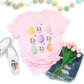 Bunny Egg Easter Chart | Short Sleeve Graphic Tee
