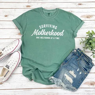 Surviving Motherhood | Garment Dyed Tee