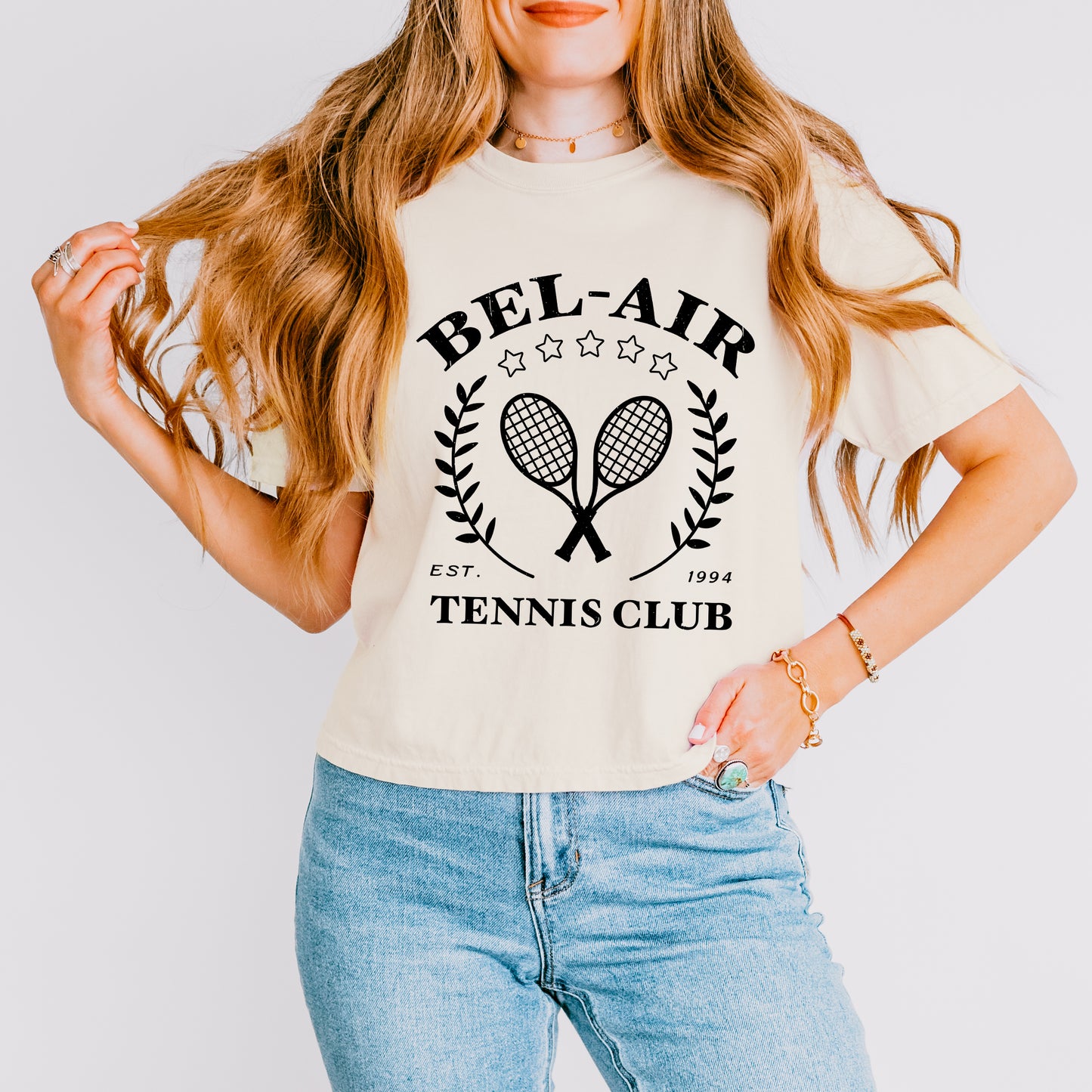 Bel Air Tennis Club | Relaxed Fit Cropped Tee