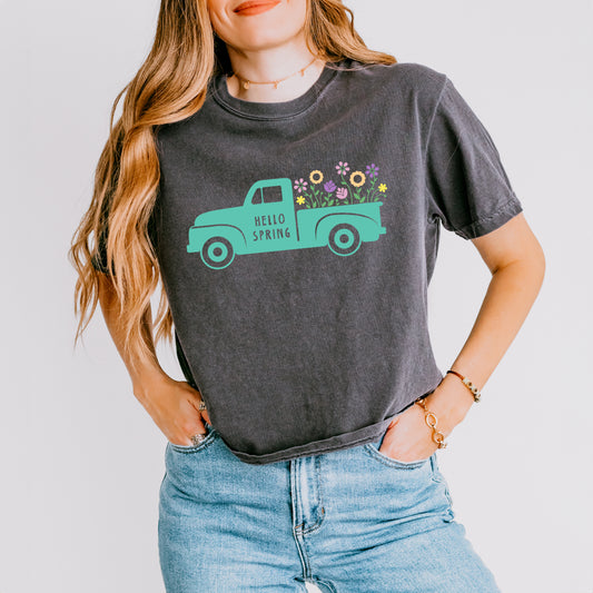 Spring Truck | Relaxed Fit Cropped Tee