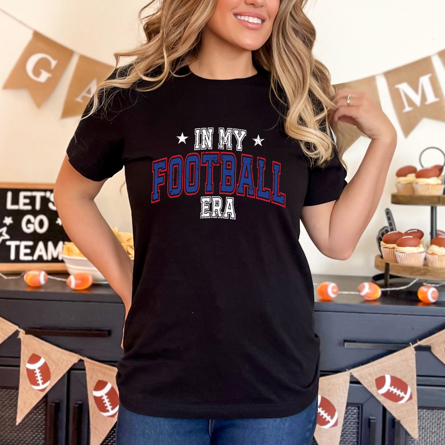 In My Football Era - Blue | Short Sleeve Graphic Tee