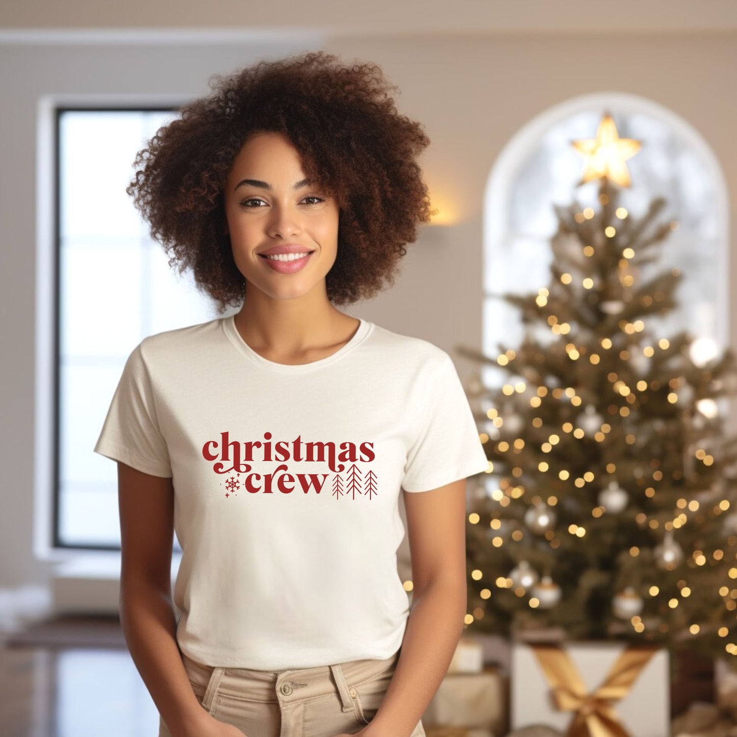 Christmas Crew Snowflake | Short Sleeve Graphic Tee